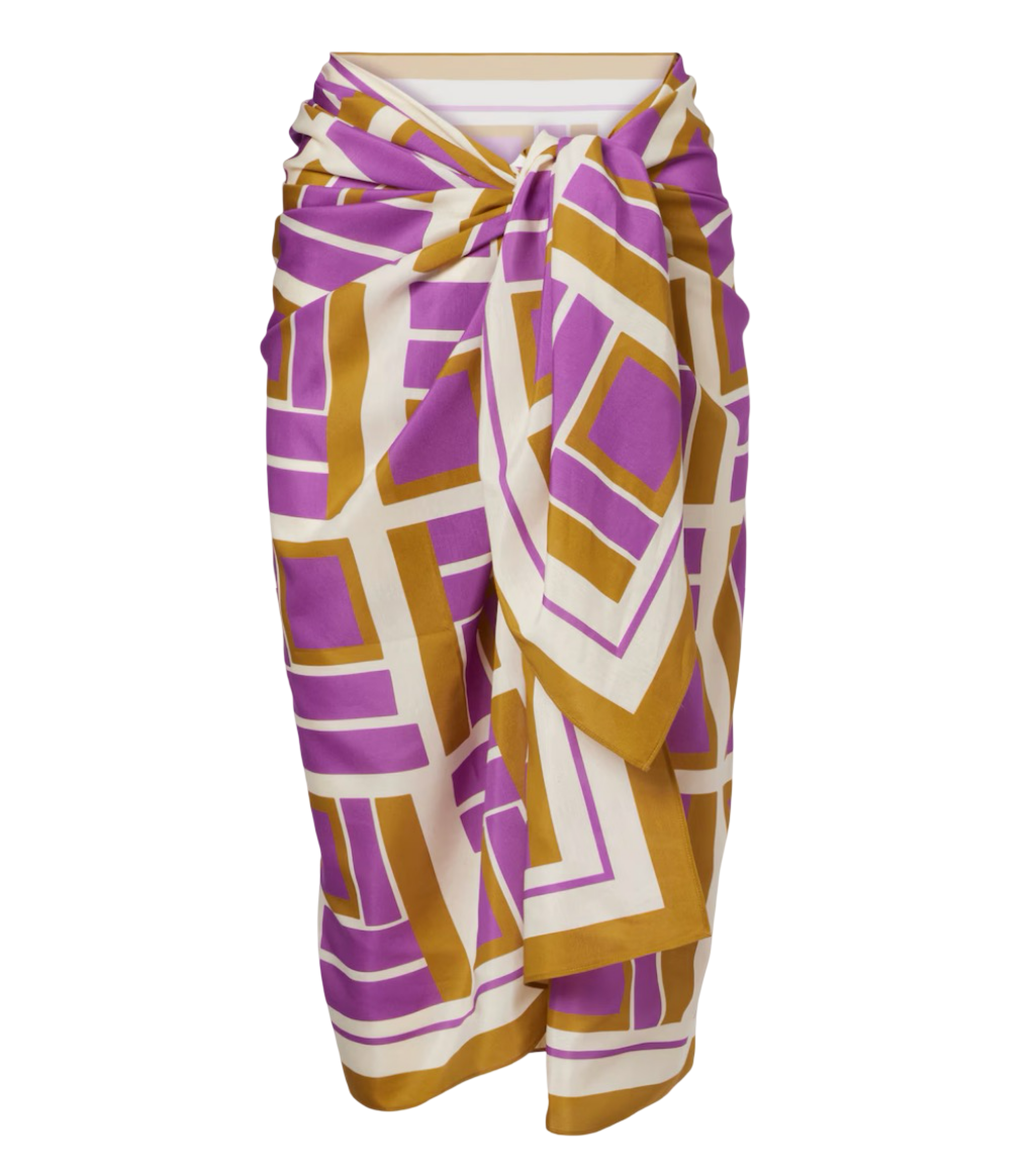 Vibration cotton and silk beach cover-up