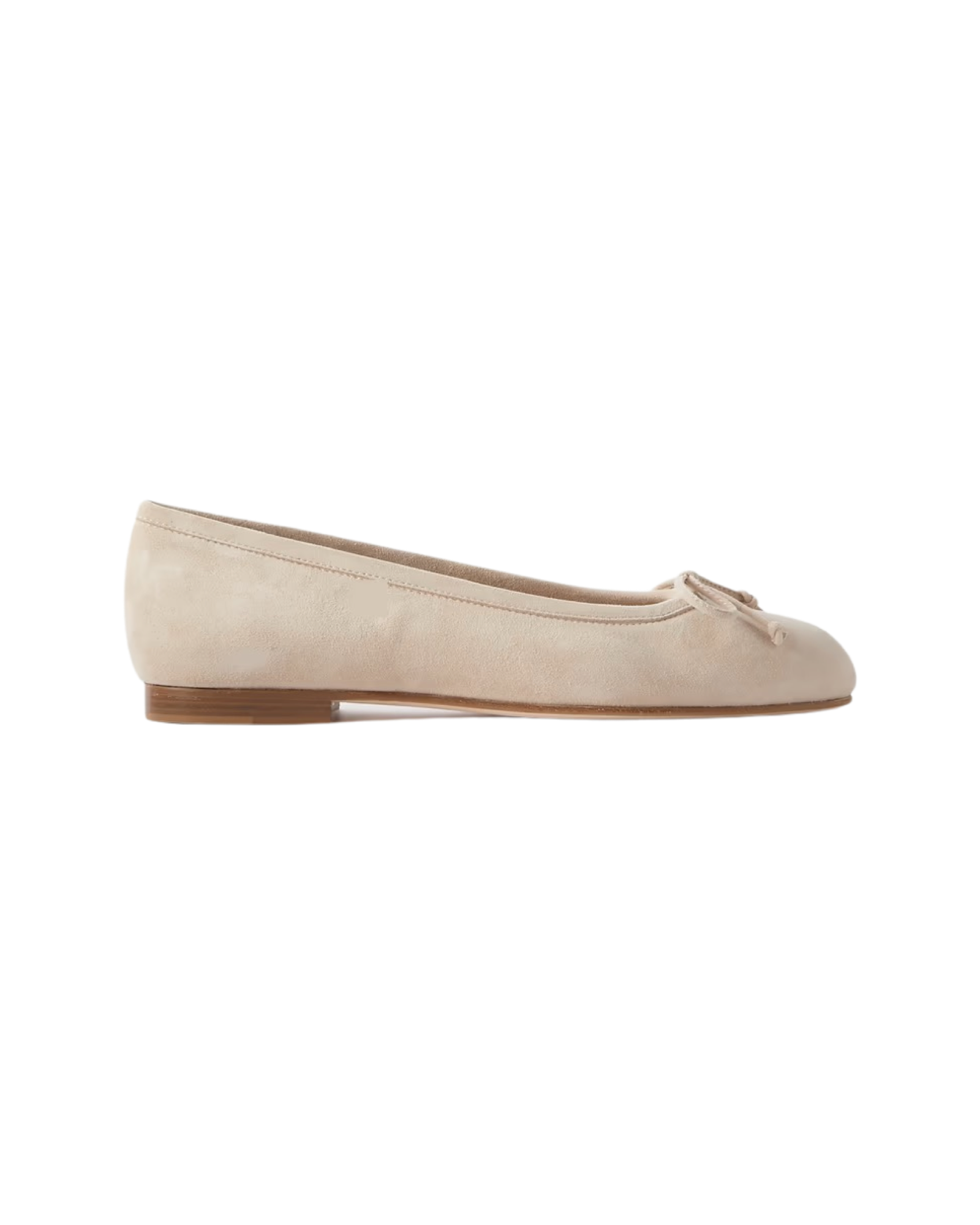 Veralli bow-detailed suede ballet flats