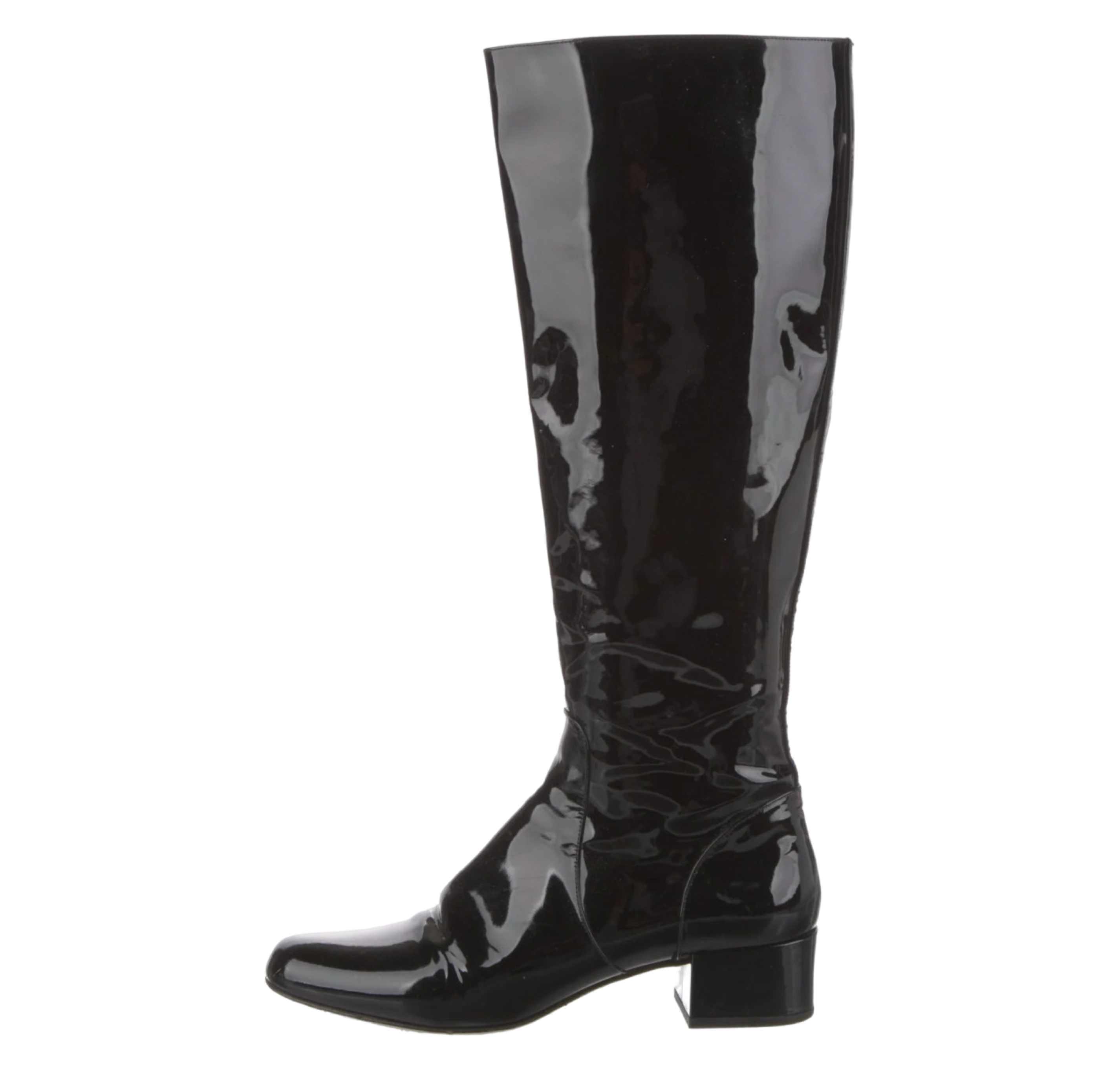 Patent Leather Riding Boots