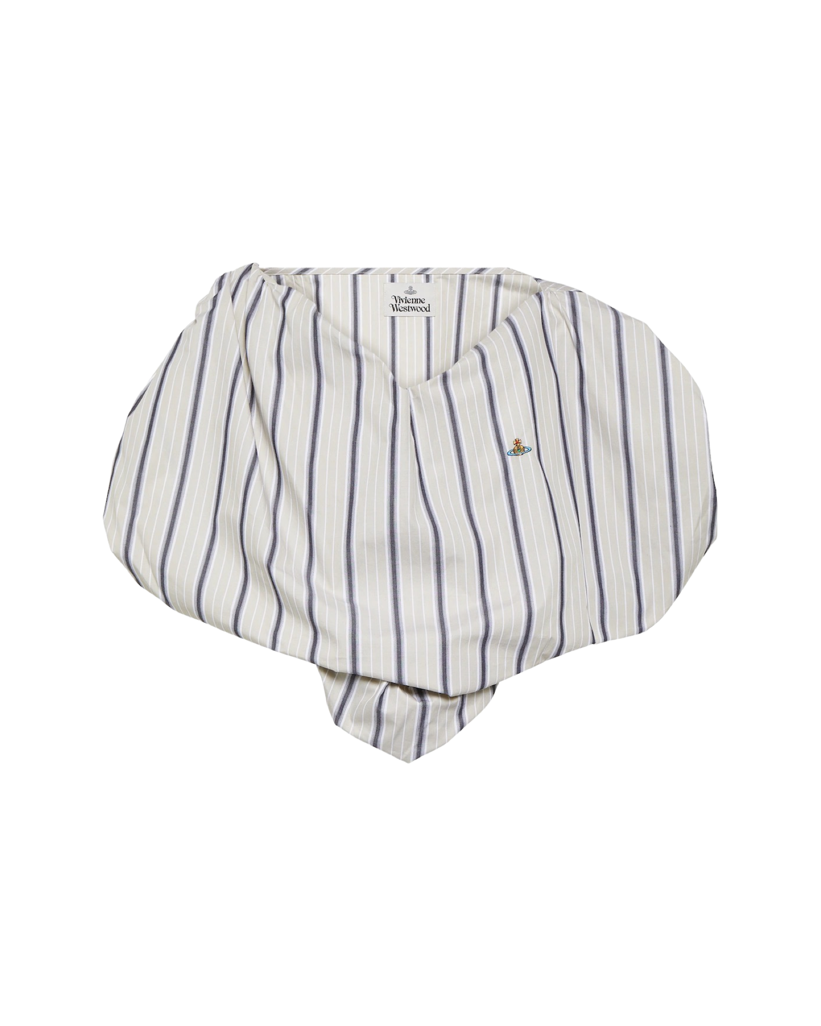 Heart Striped Cotton Crop Top