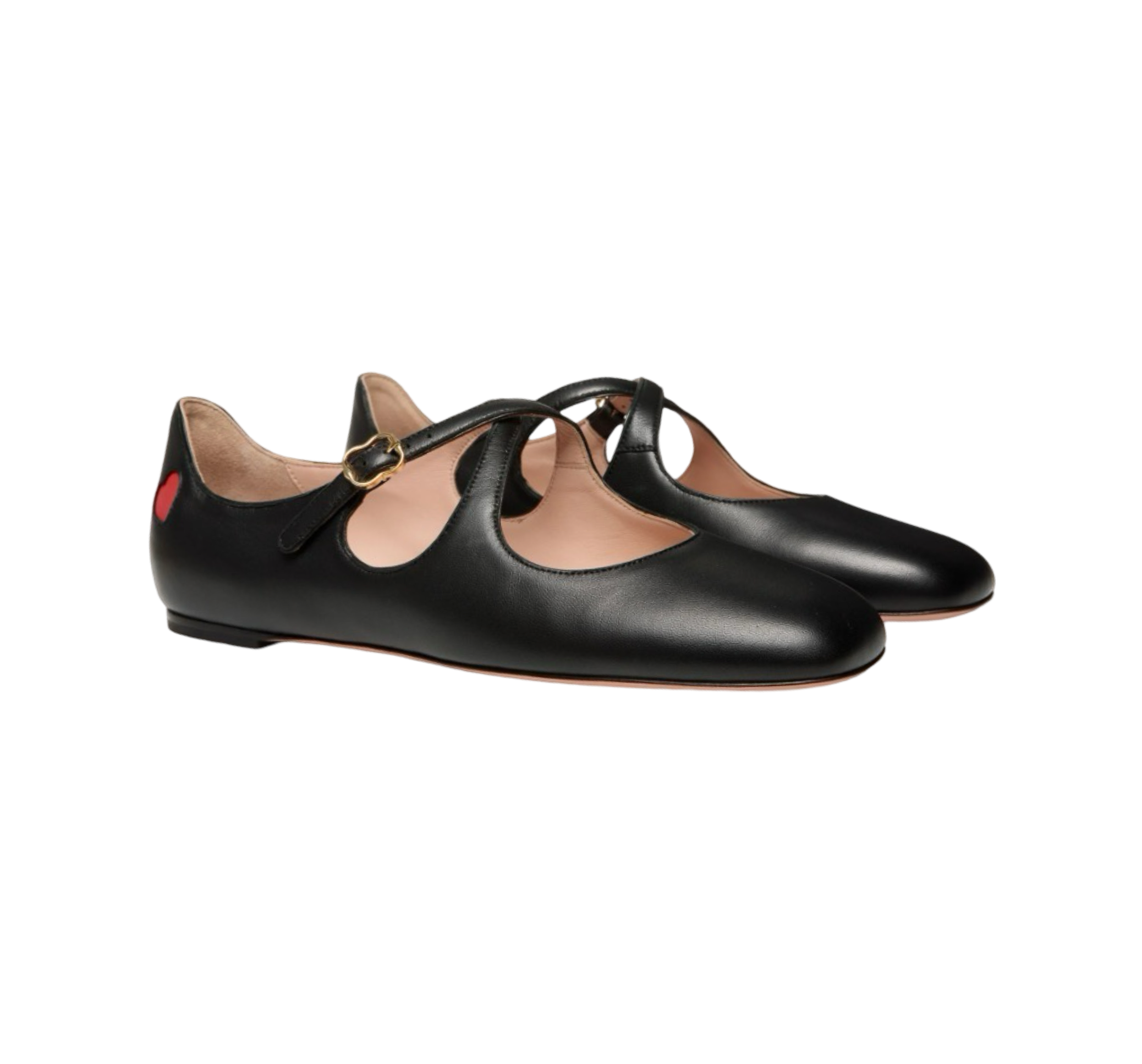 Crossed-straps Ballerinas