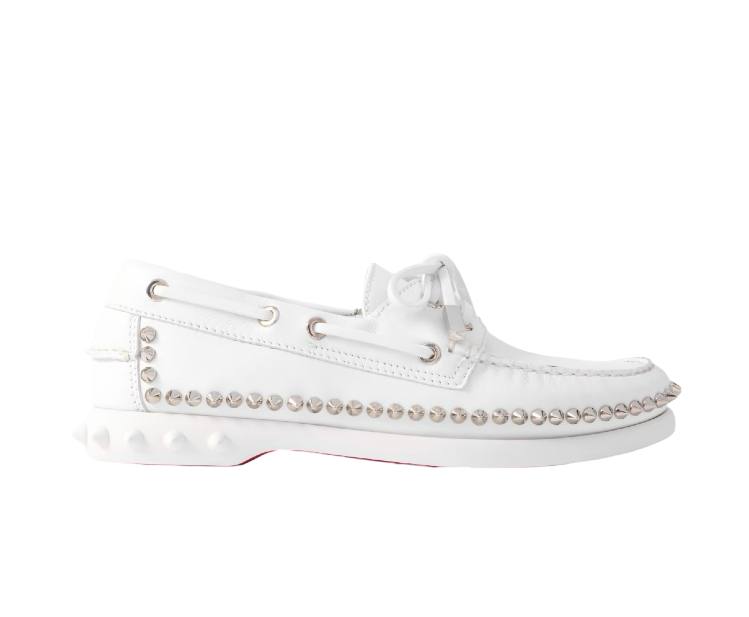 Gerockel Studded Leather Boat Shoes