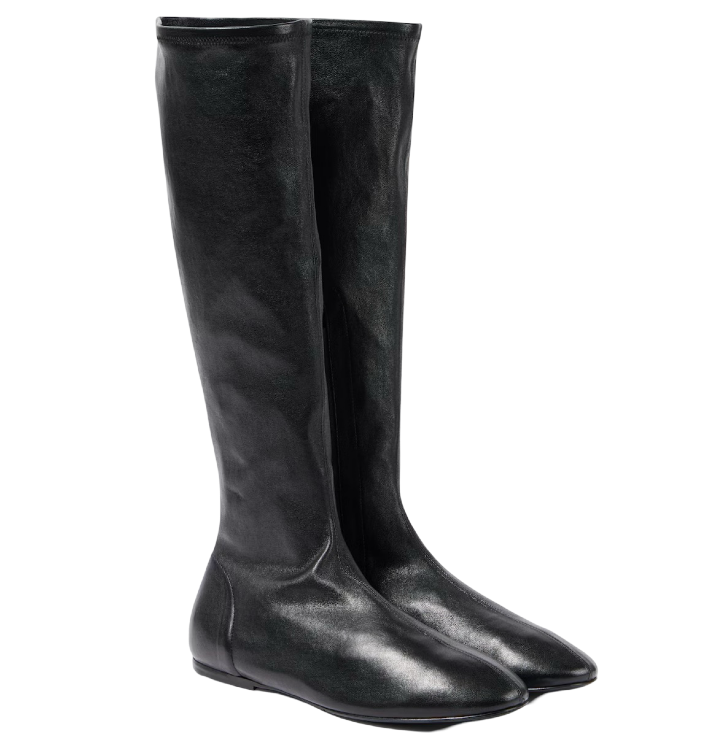 Leather Knee-high Boots