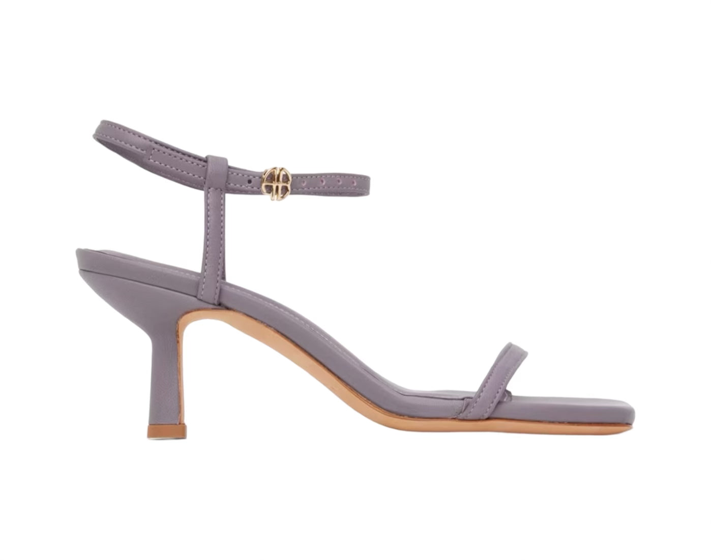 Purple Invisible Heeled Sandals