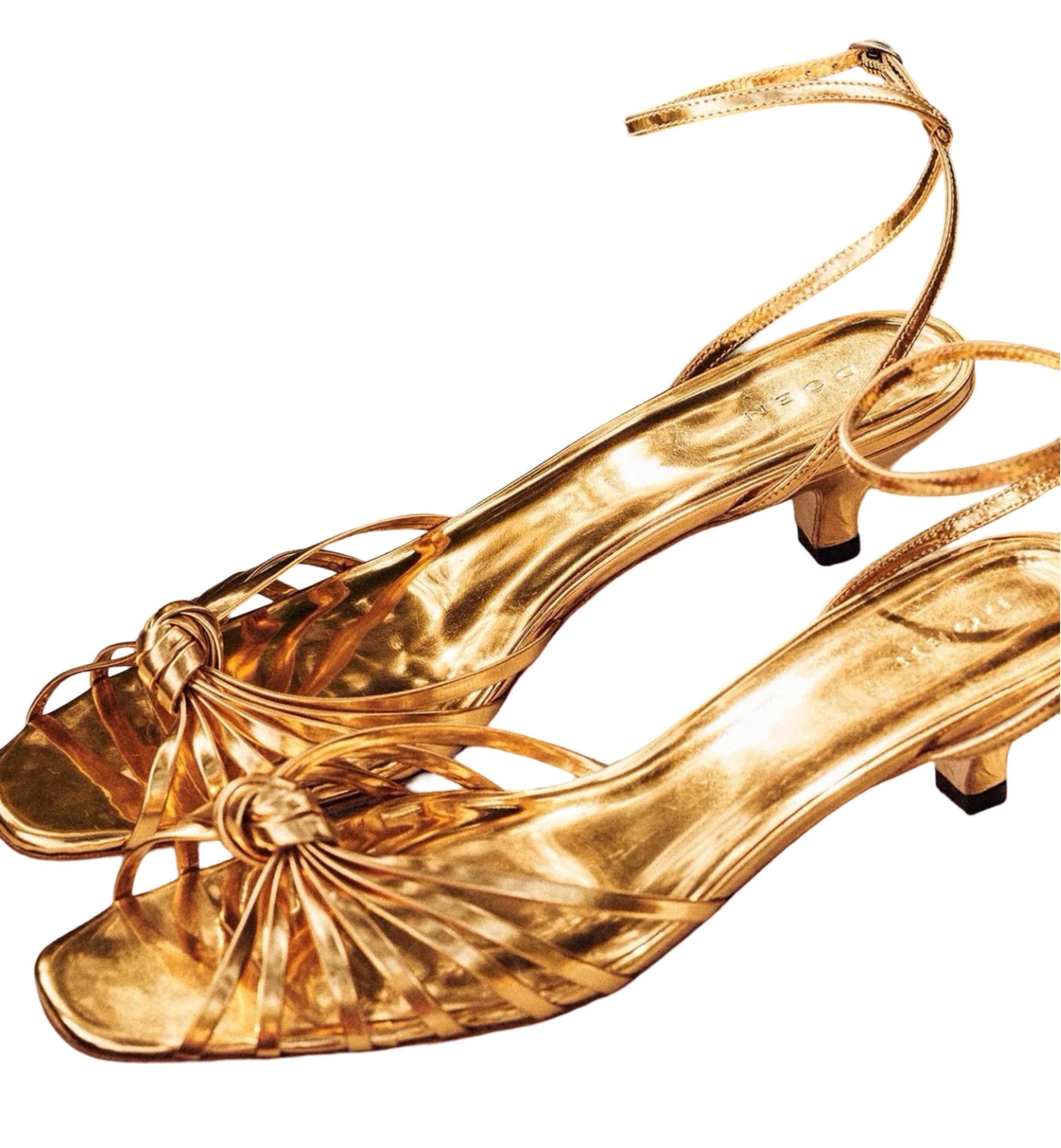 Hepburn Heel in Gold