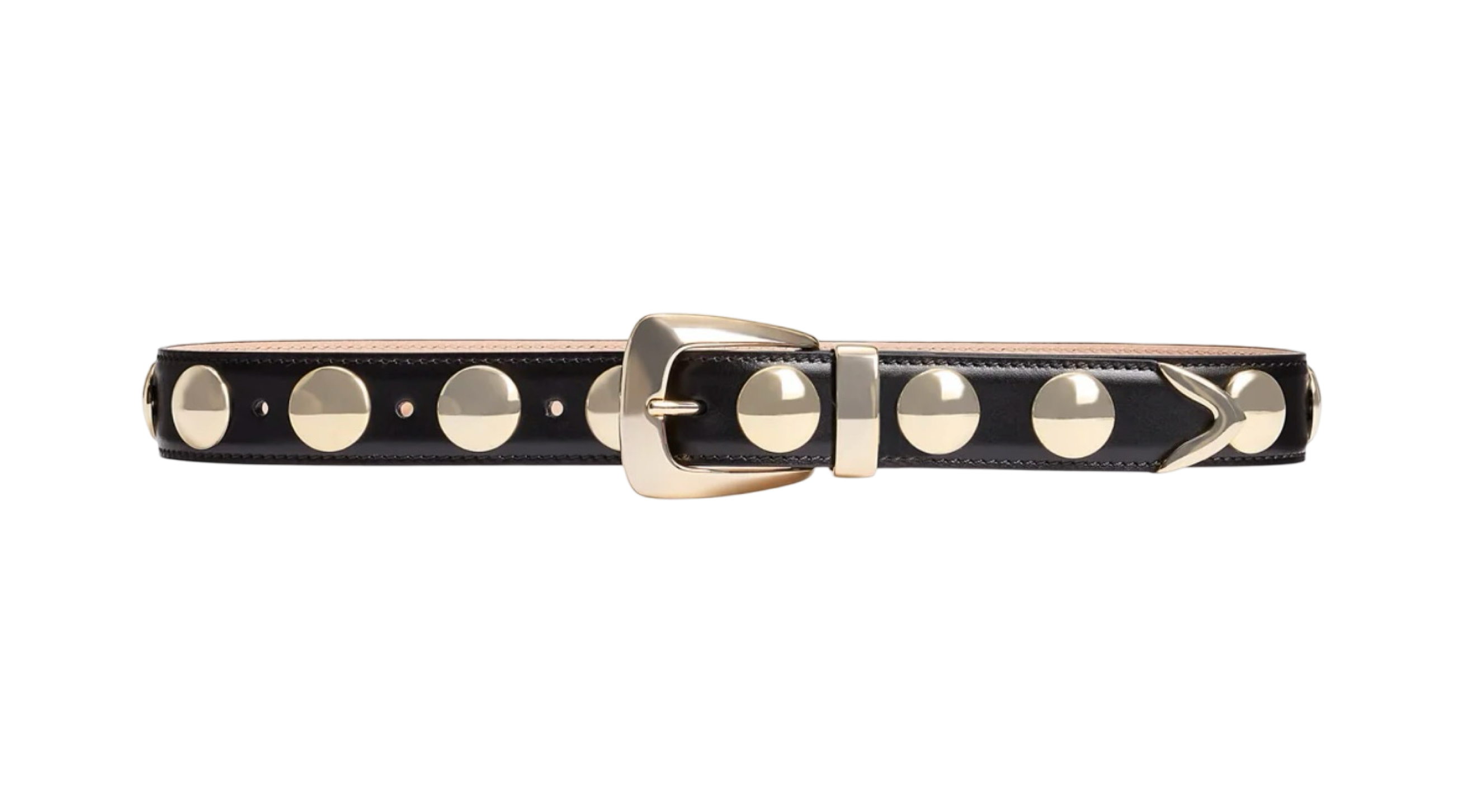 Benny Belt with Gold Studs