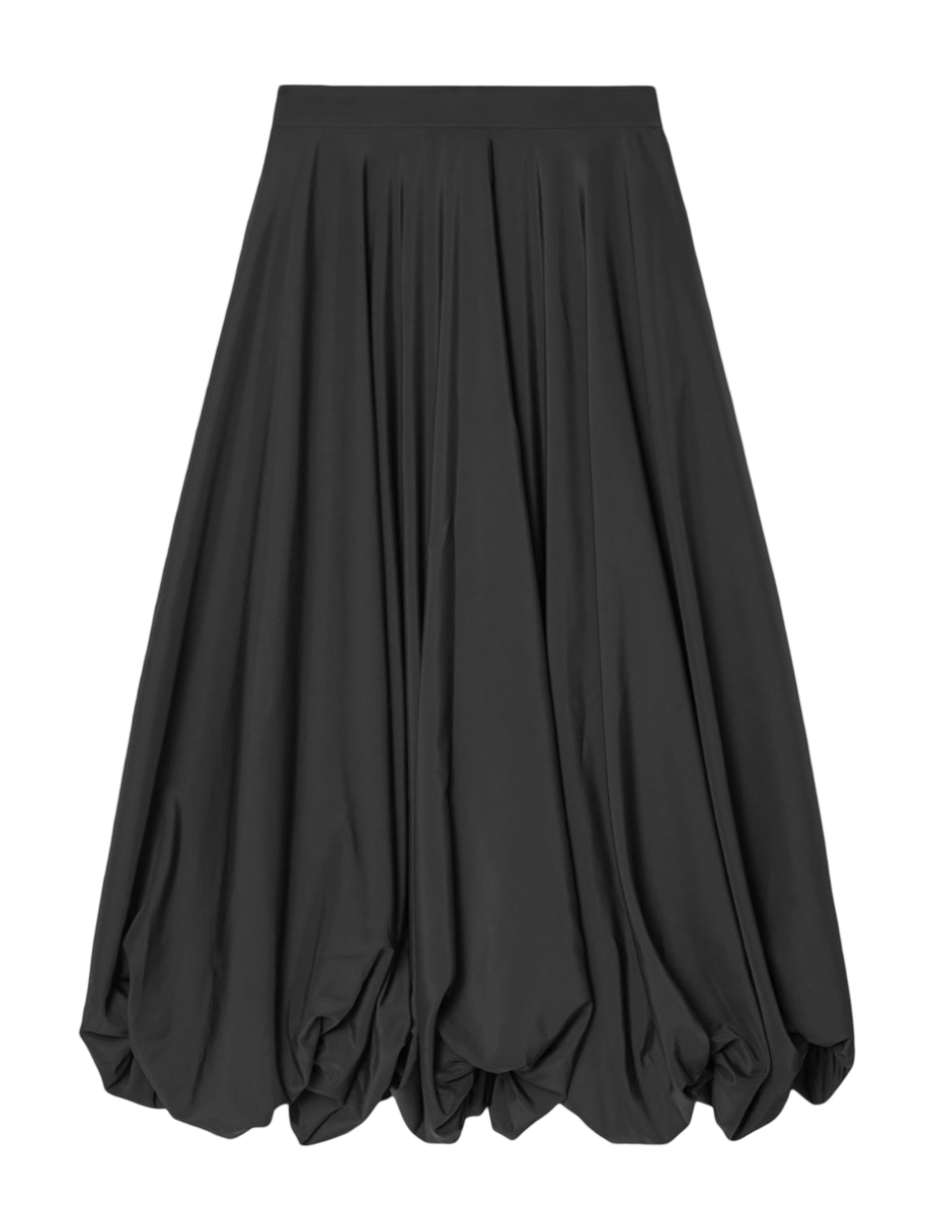 Balloon Hem Maxi Skirt