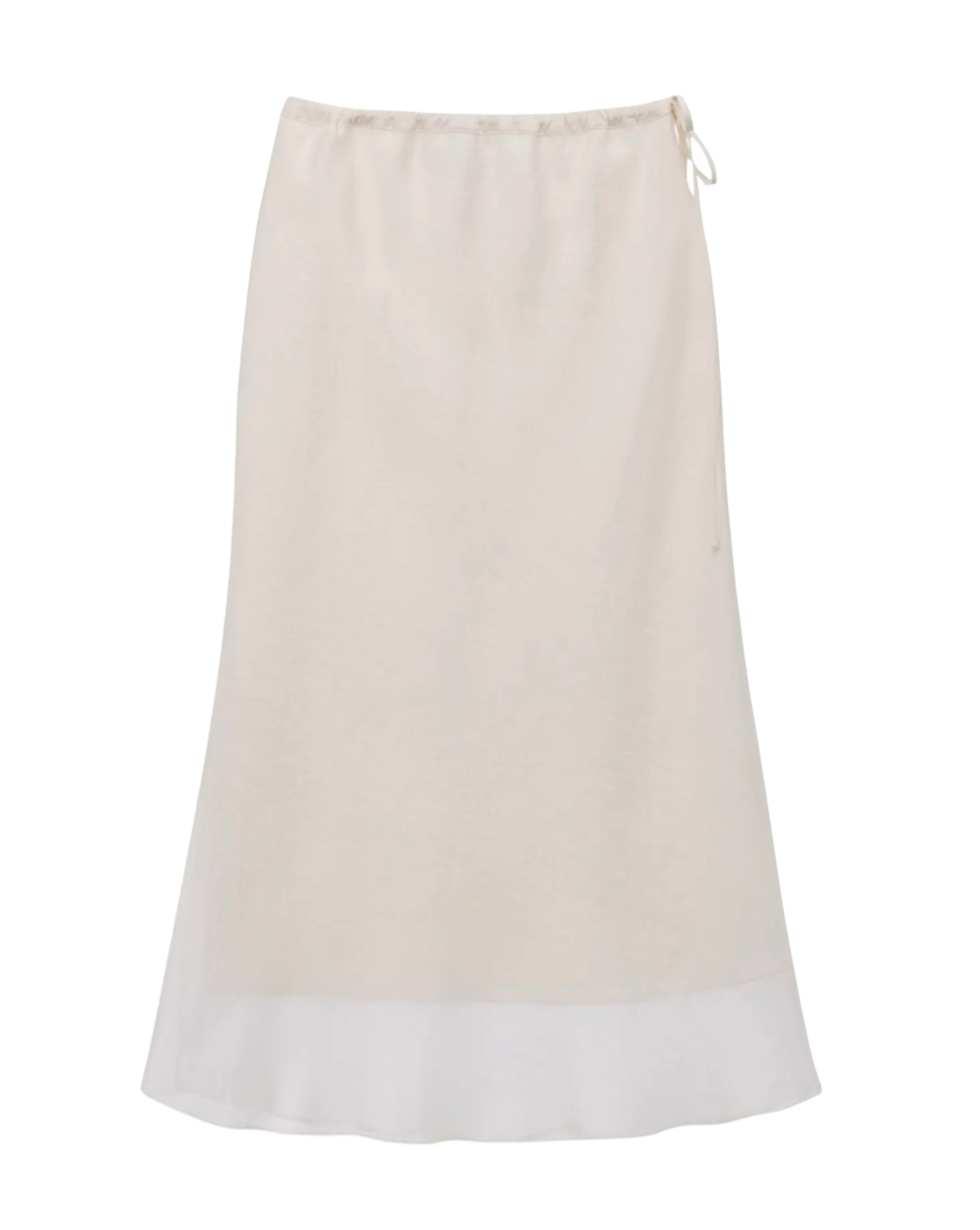 Layered Midi Slip Skirt