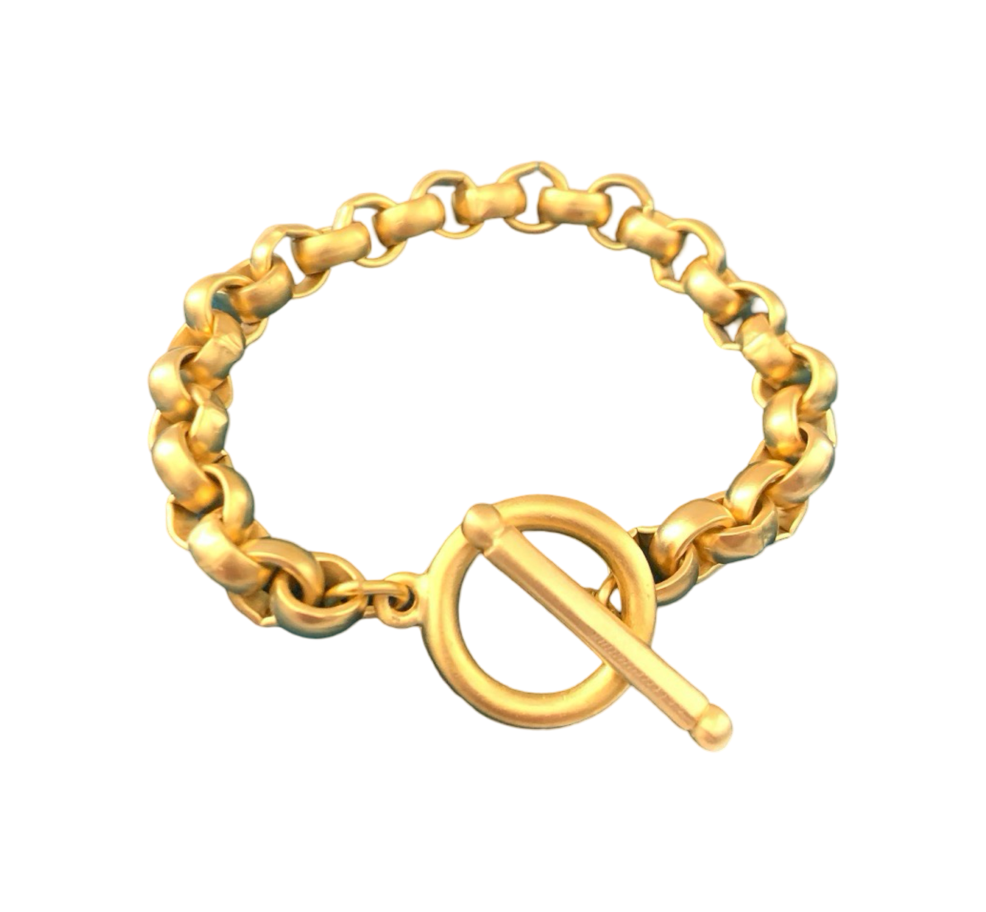 Vintage Rolo Belcher Chain Toggle Bracelet