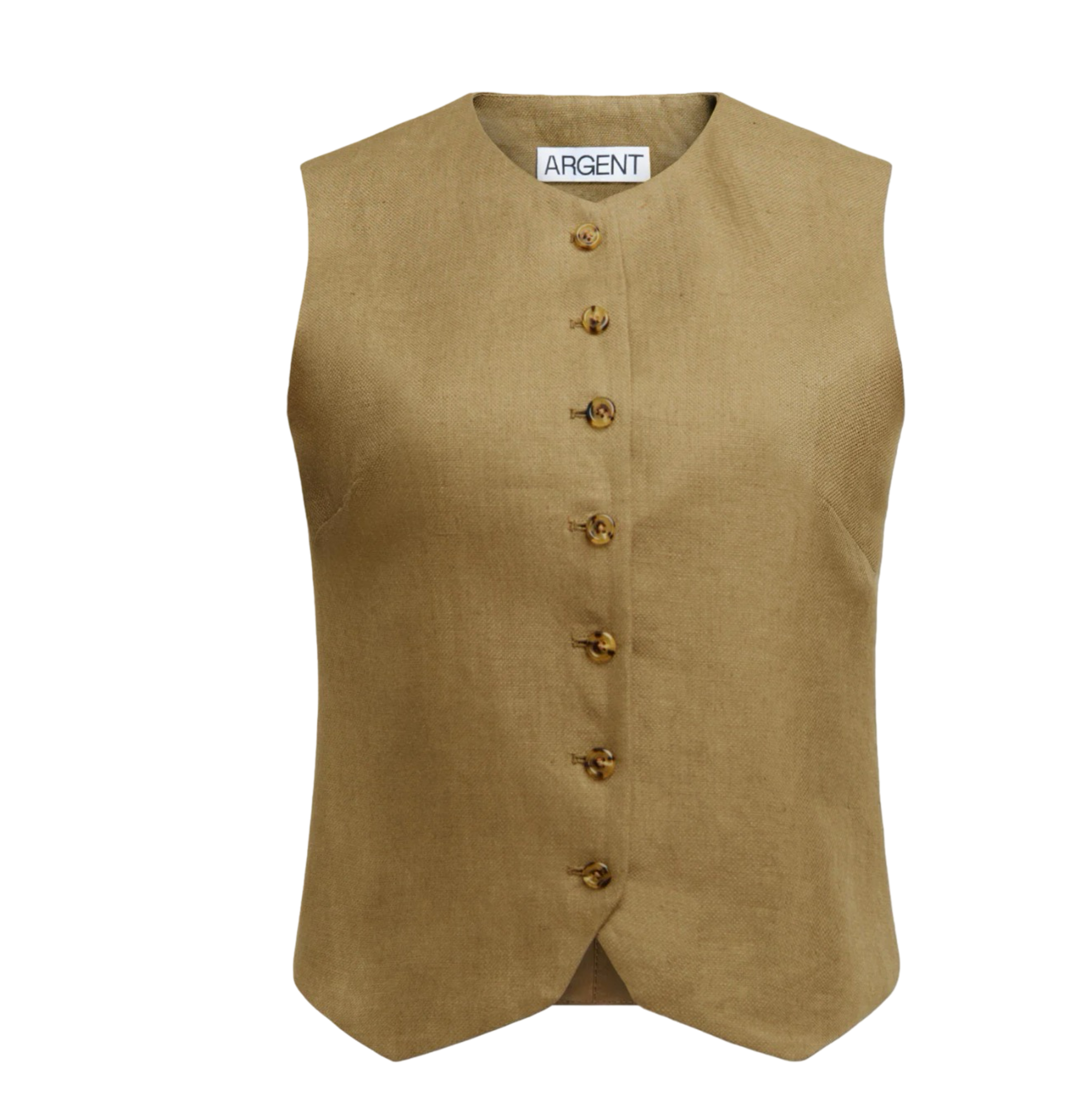 High-Neck Button Waistcoat