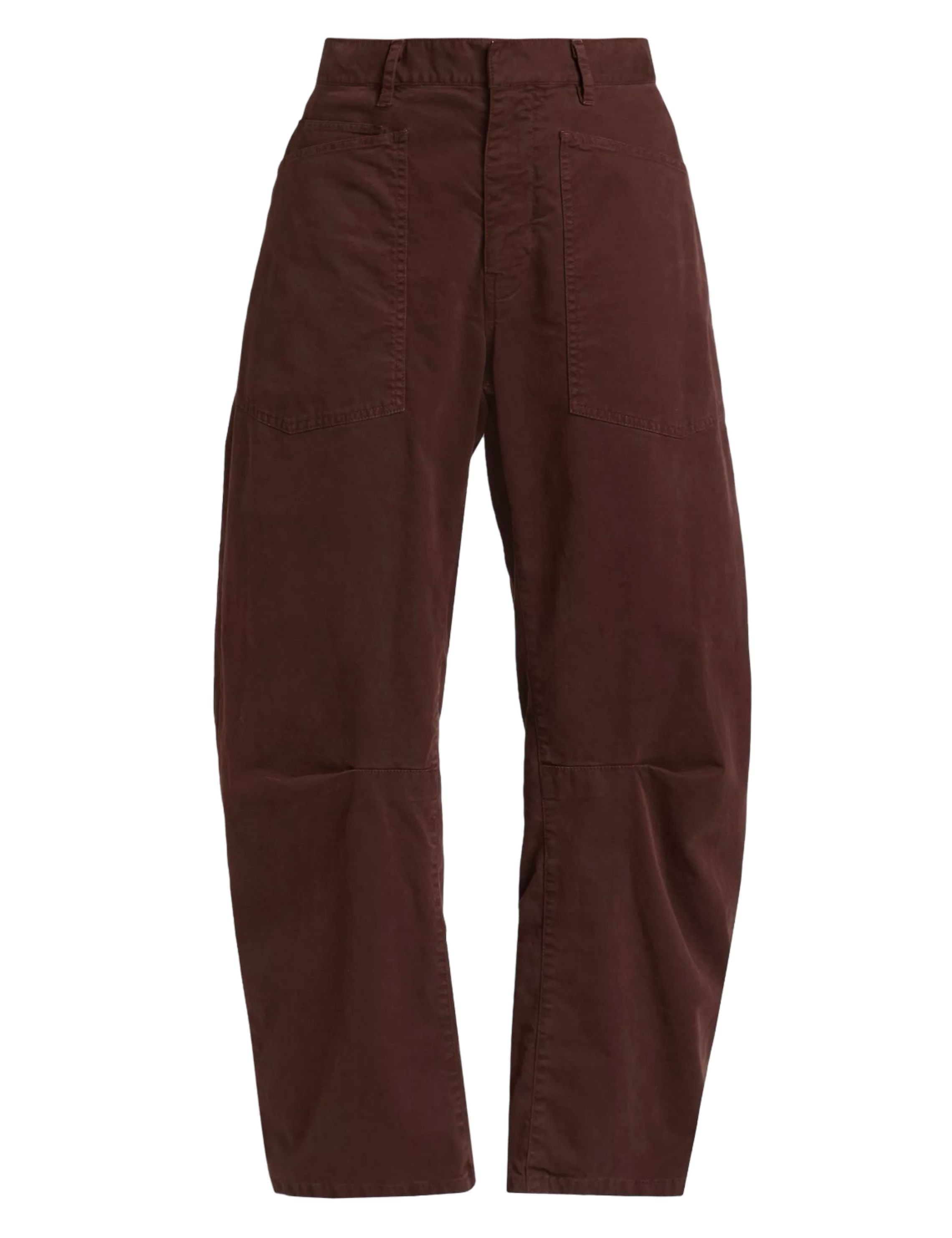 Shon Wide-Leg Pants Oxblood