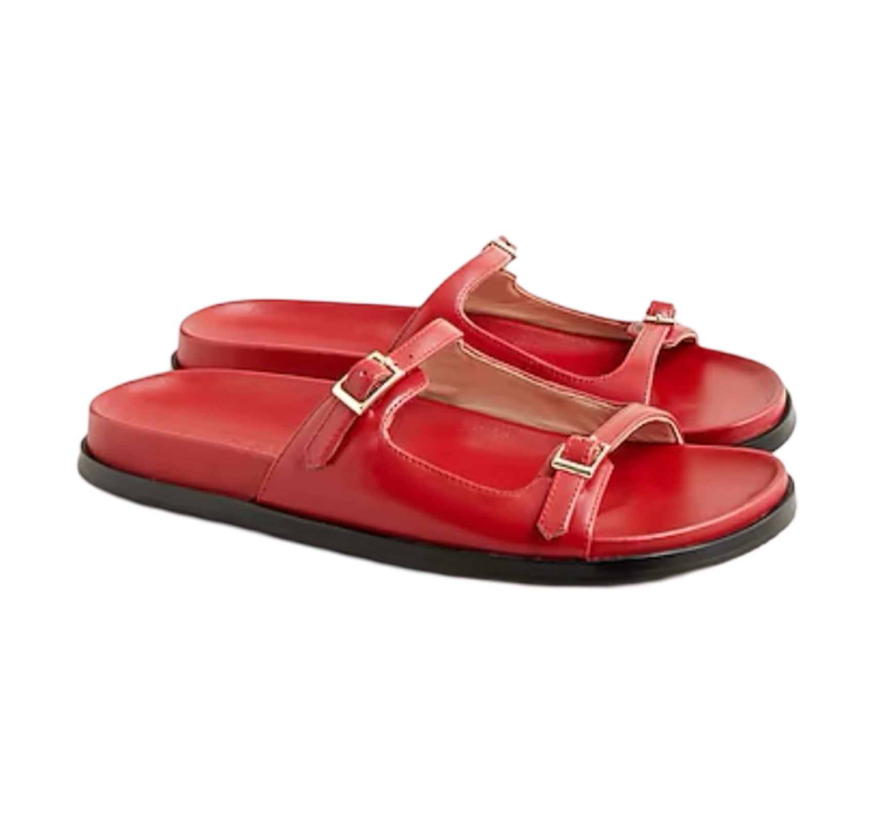 Colbie Buckle Sandals in Leather