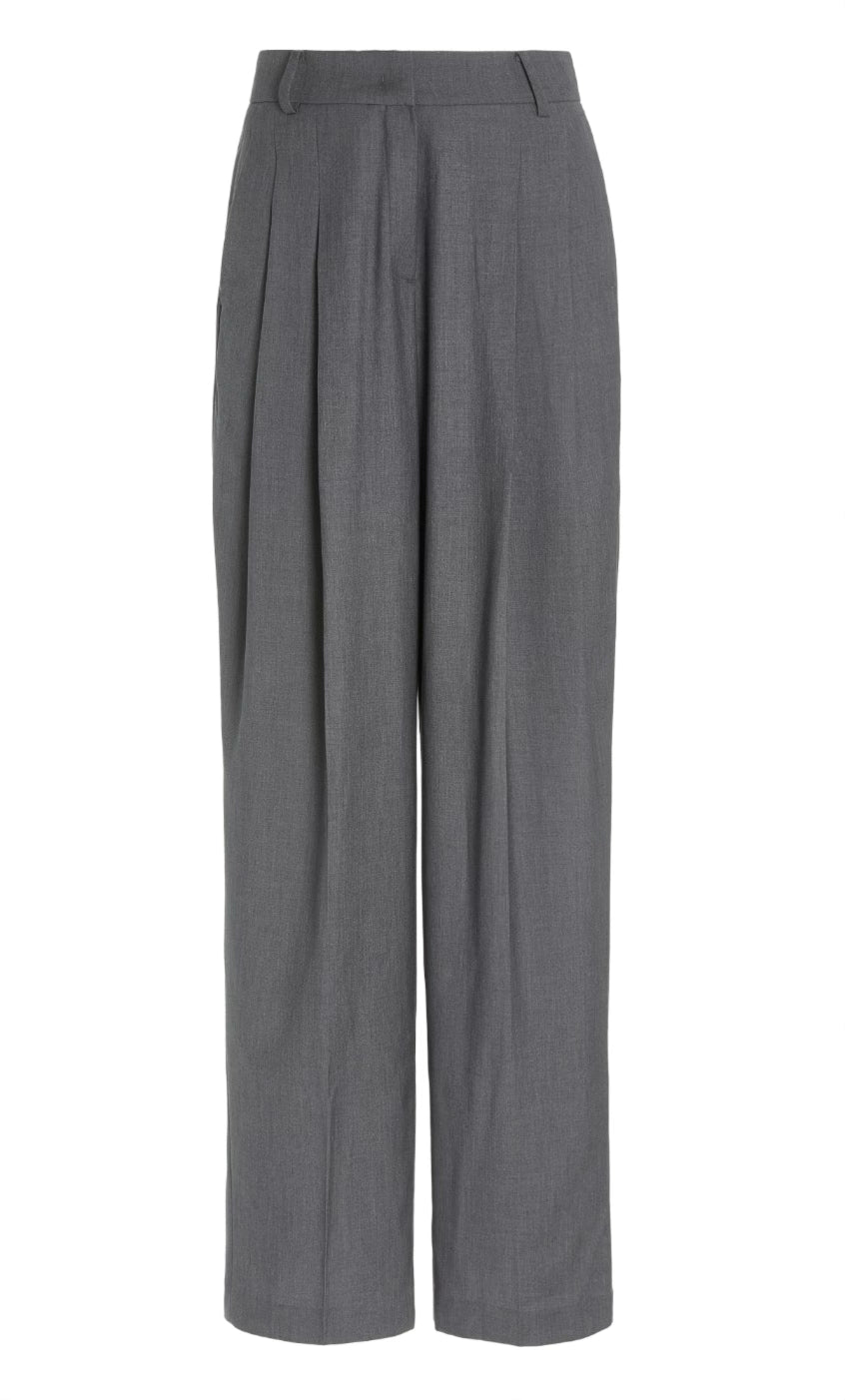 Gelso Pleated Woven Wide-Leg Trousers