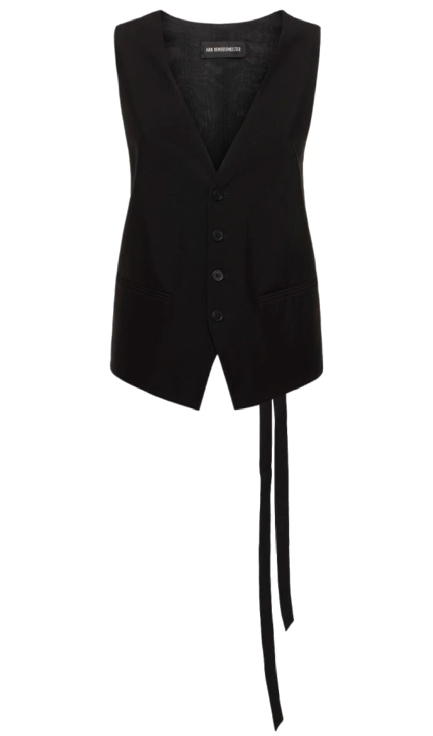 Black Classic Waistcoat