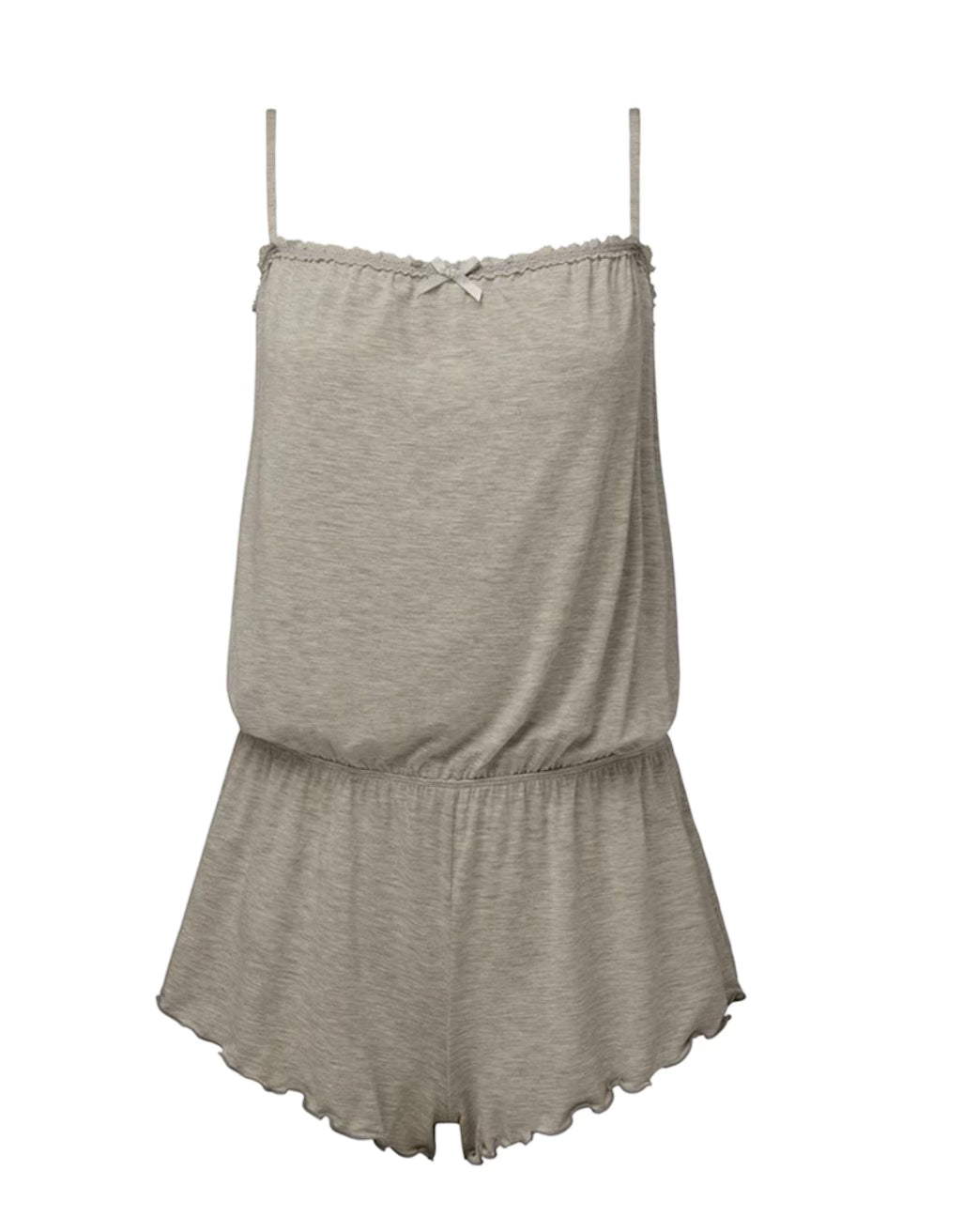 Lace Trim Romper