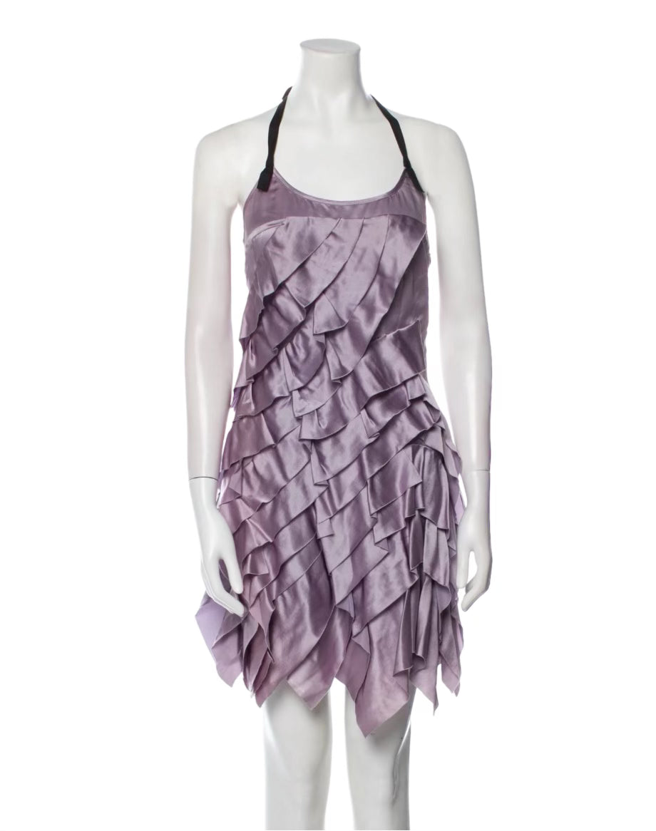 Silk Knee-Length Dress