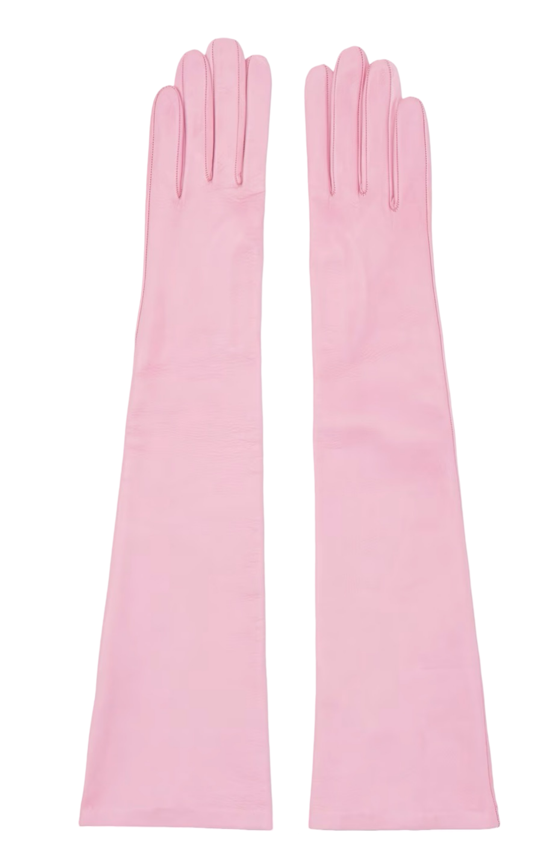 Pink Soft Leather Gloves