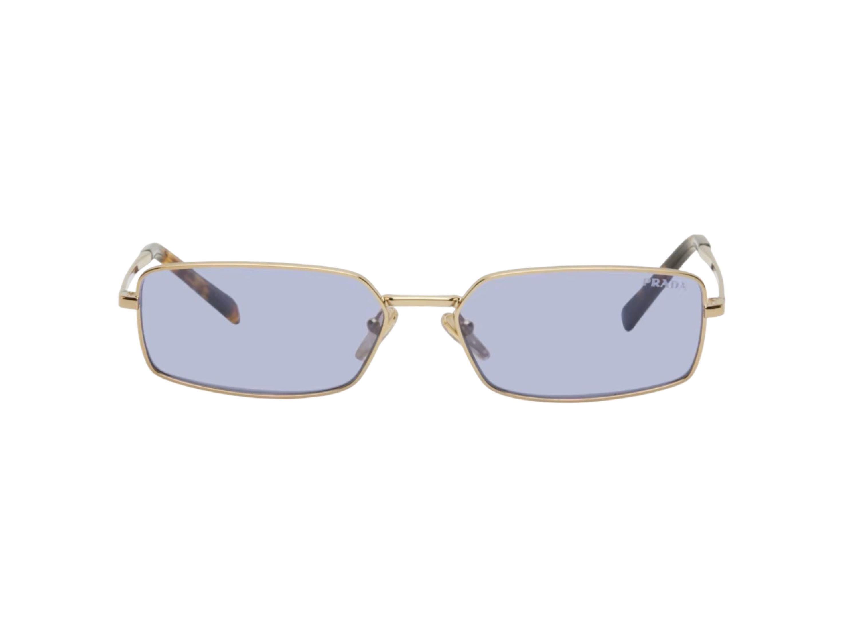 Gold Rectangular Sunglasses