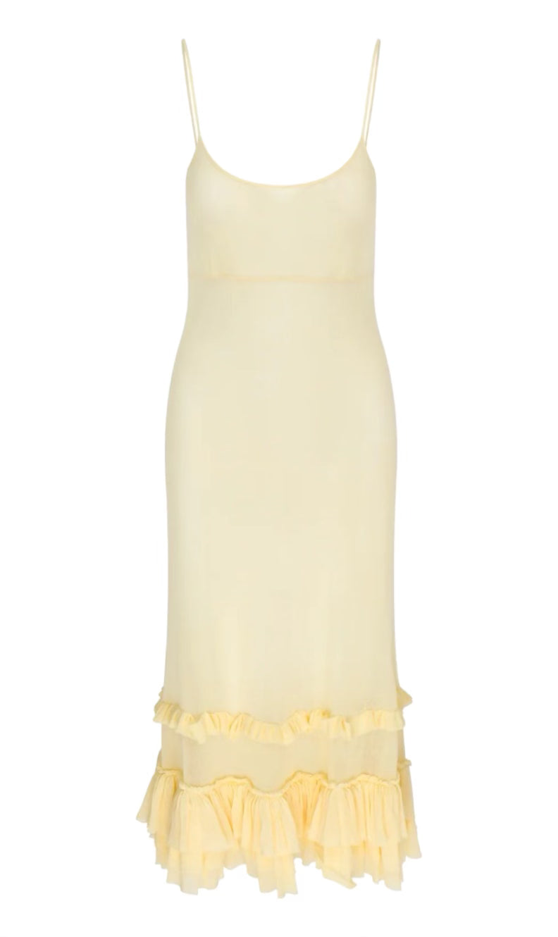 Orla Dress in Light Yellow