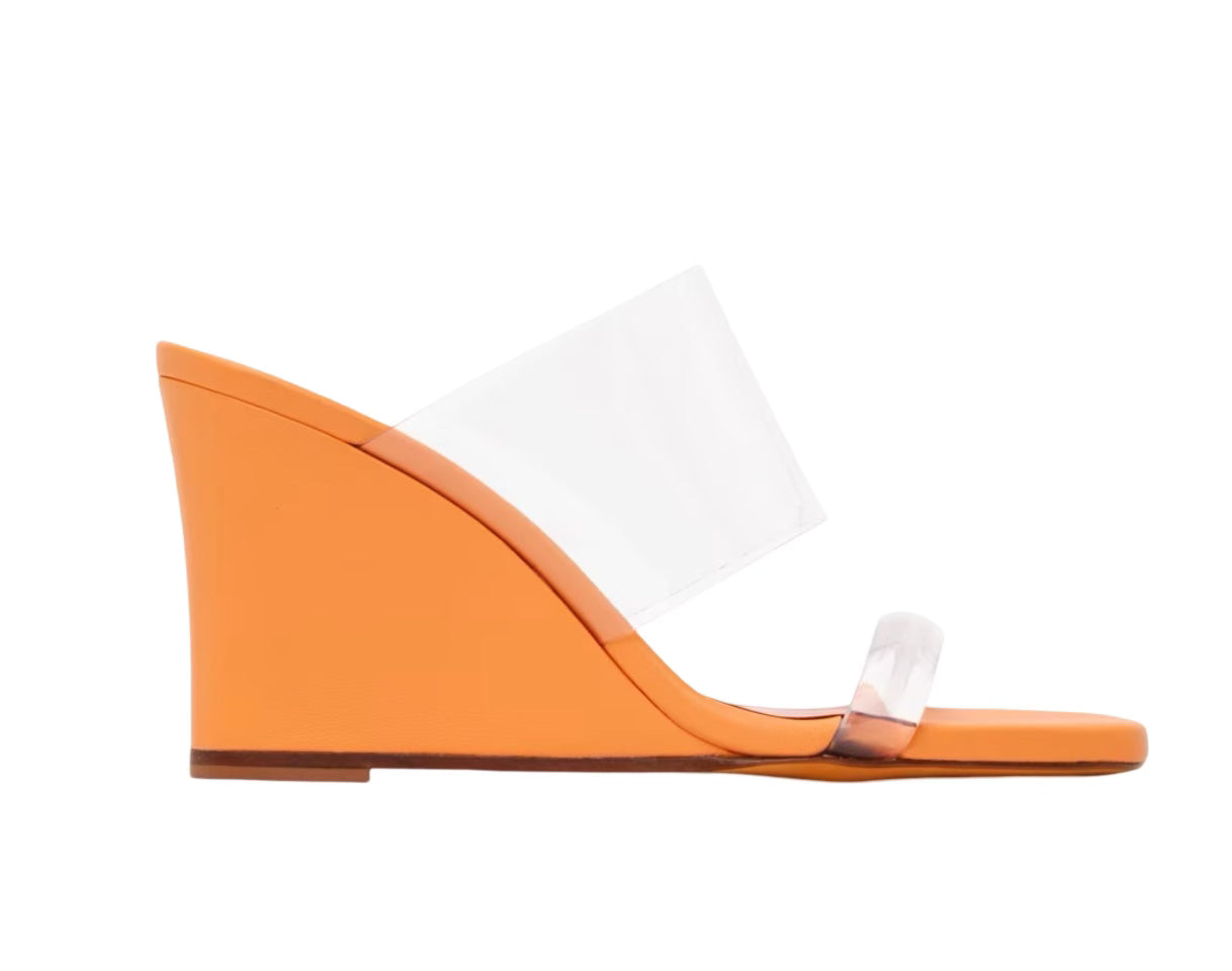 SSENSE Exclusive Orange Olympia Wedge Sandals
