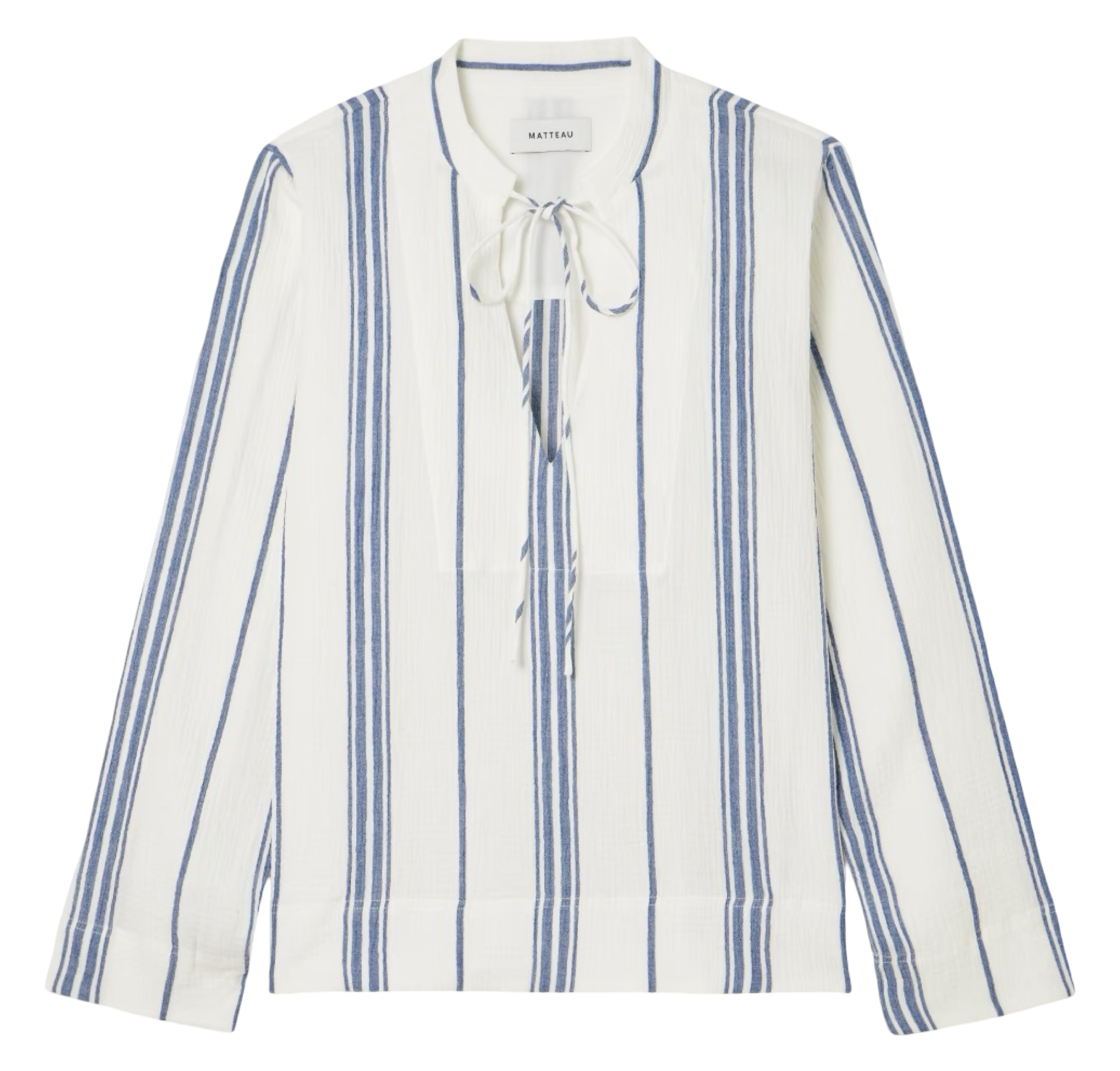 Fisherman Striped Cotton-Blend Gauze Shirt