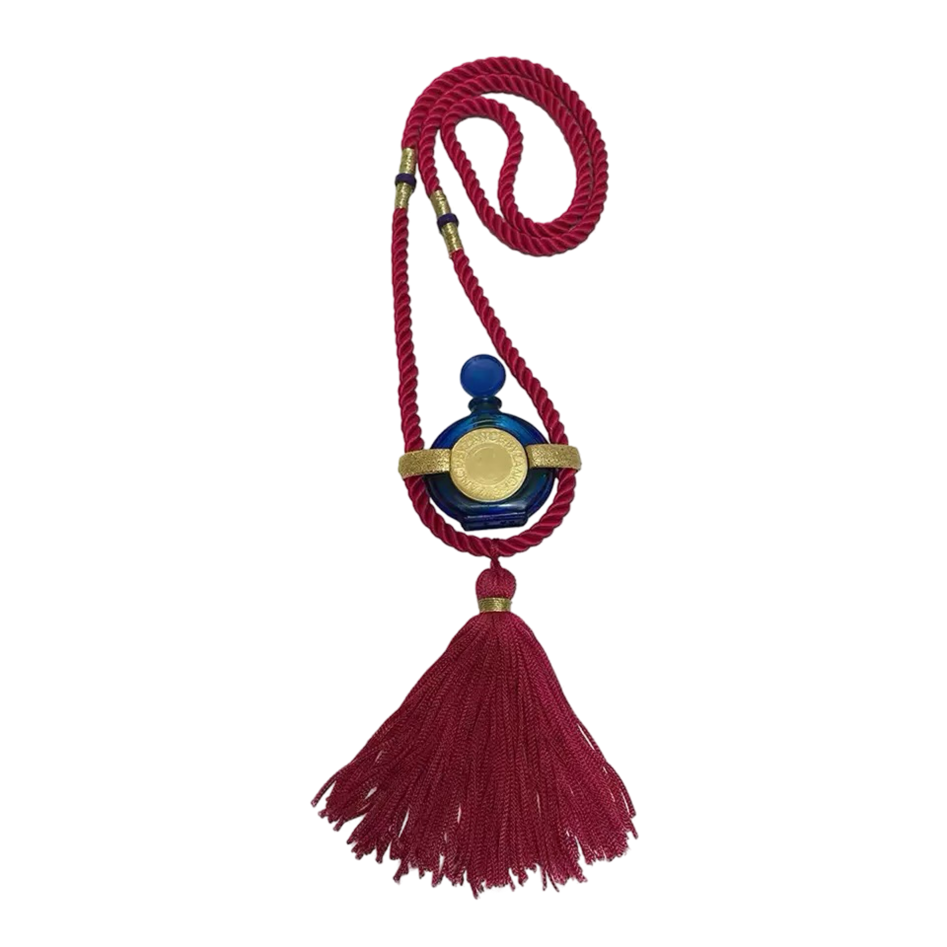 1980s Vintage Rochas Tassel Perfume Pendant Necklace