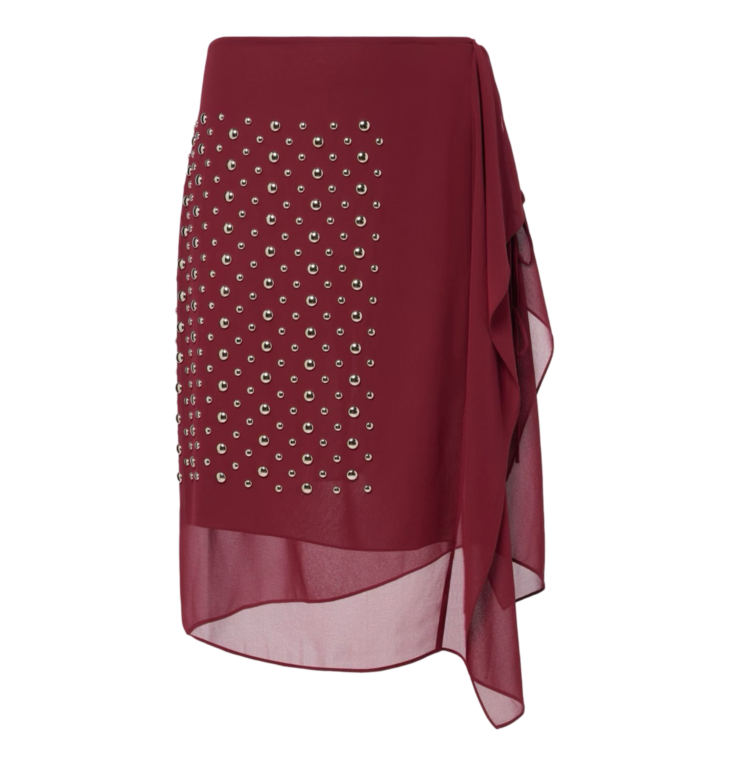 Embellished Wrap Skirt