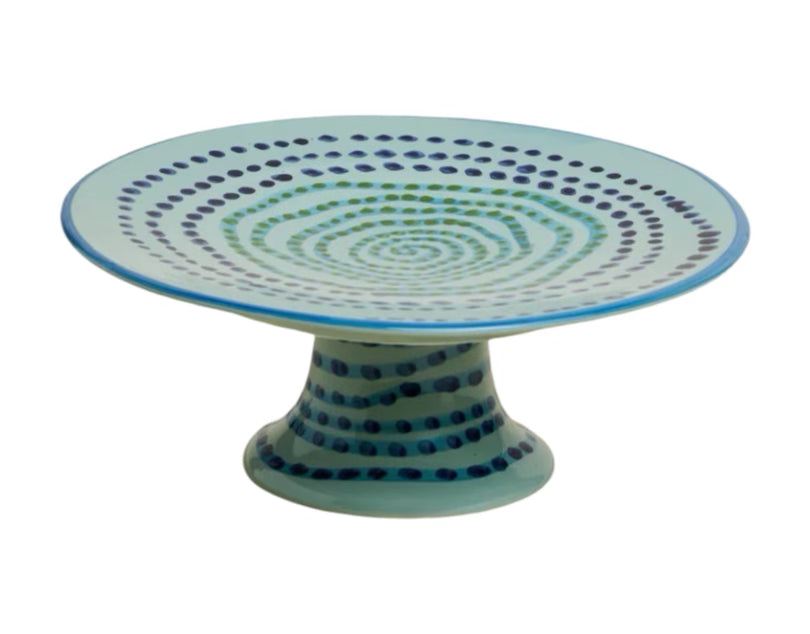 x Cafe Leandra Spiral Pie Dish Green