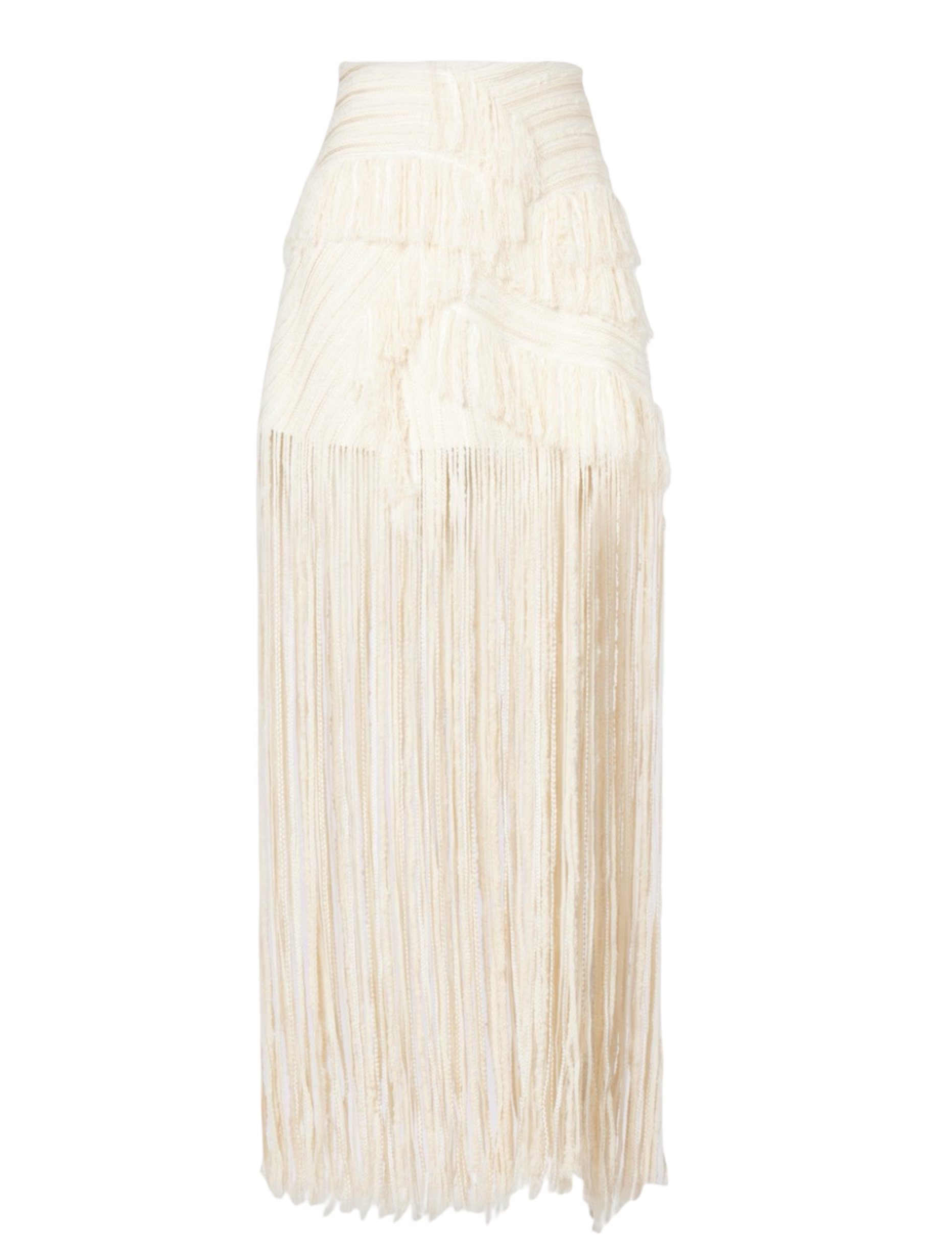 Fringed maxi skirt