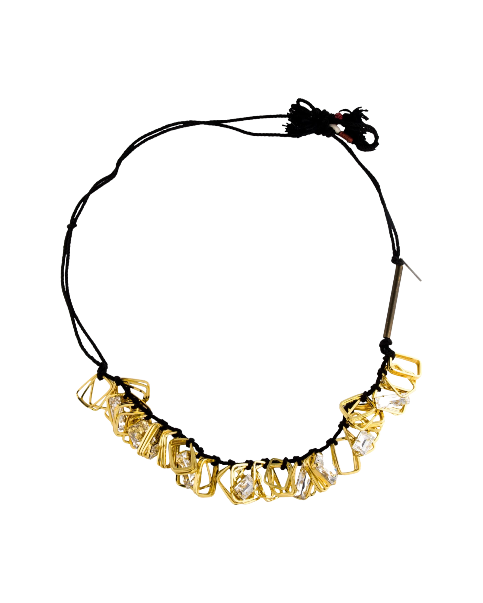 Crystal & Shell Collar Necklace