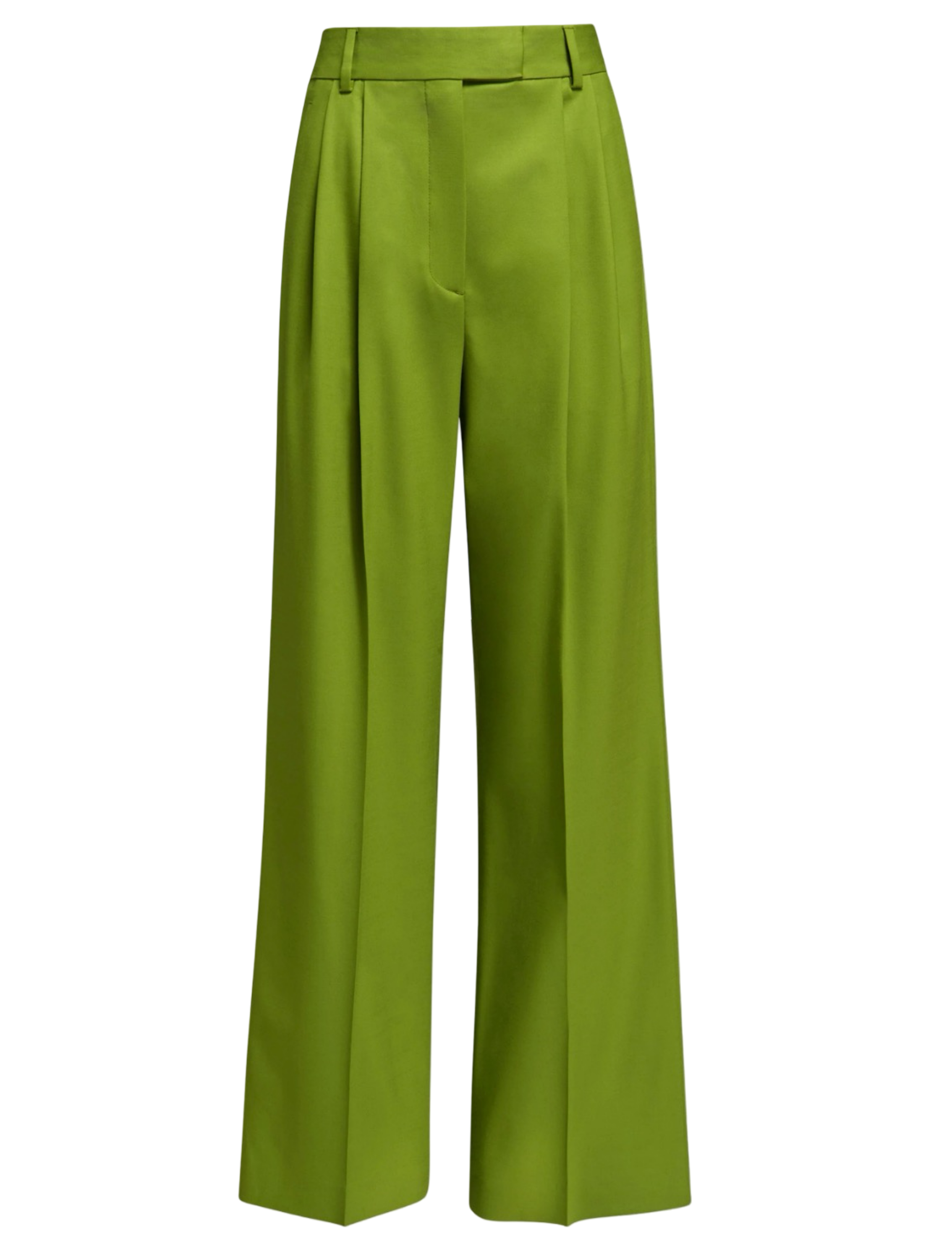 Pleated Trouser in Seasonless Wool Grass
