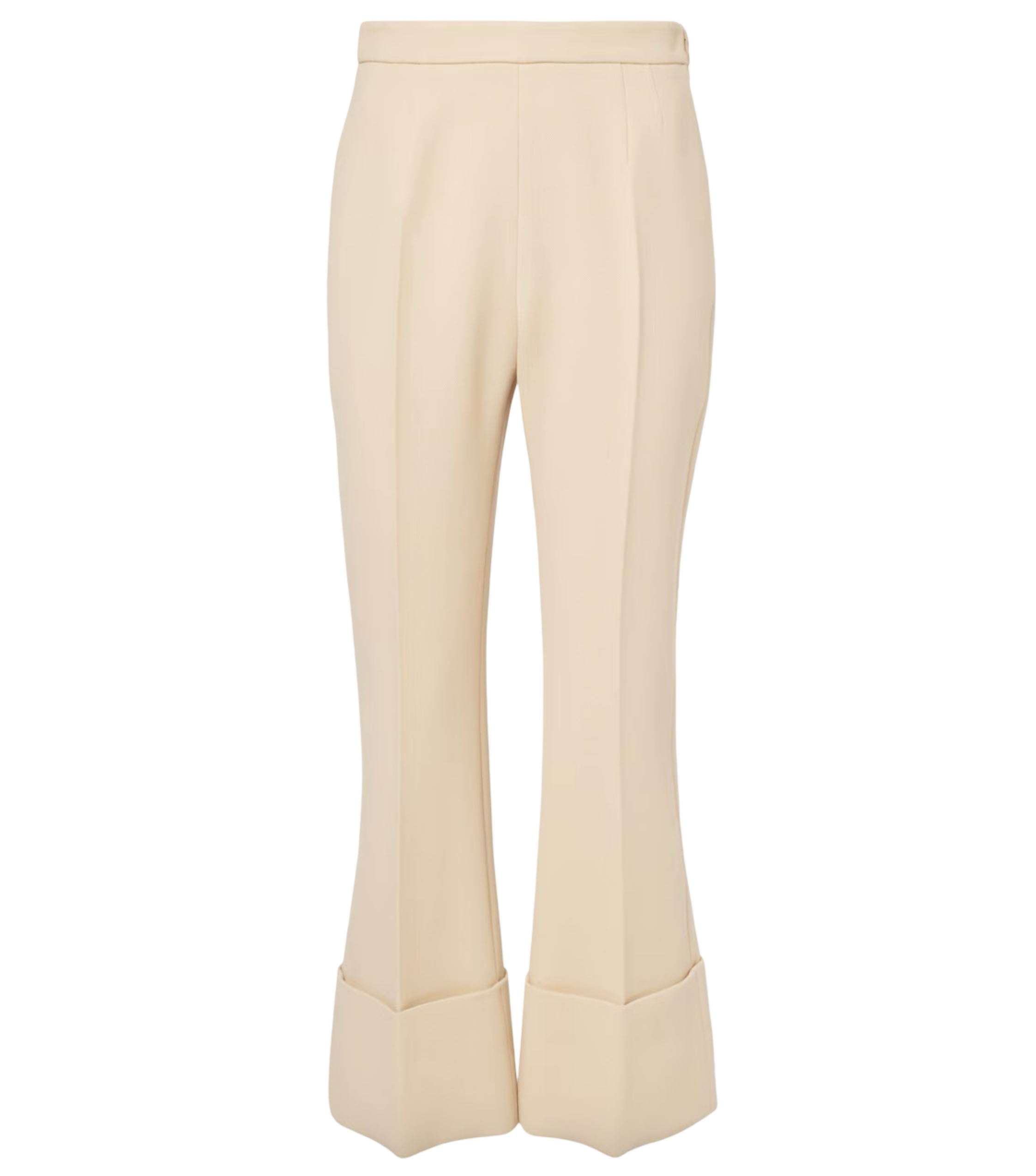 Virgin Wool Crêpe Flared Pants