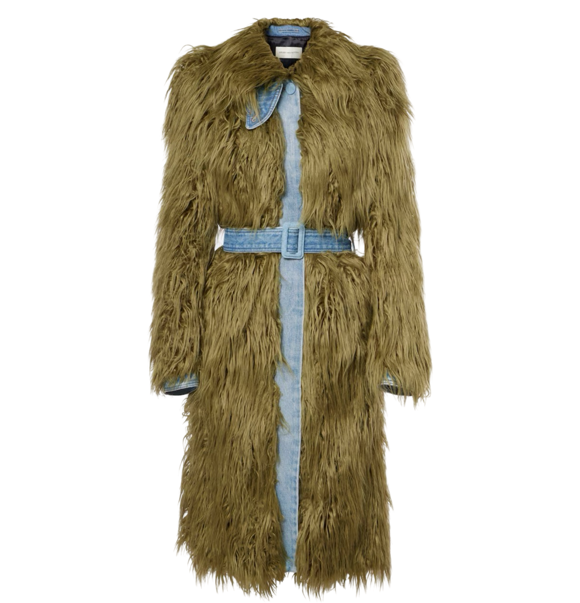 Rangel Faux Fur-Trimmed Denim Coat