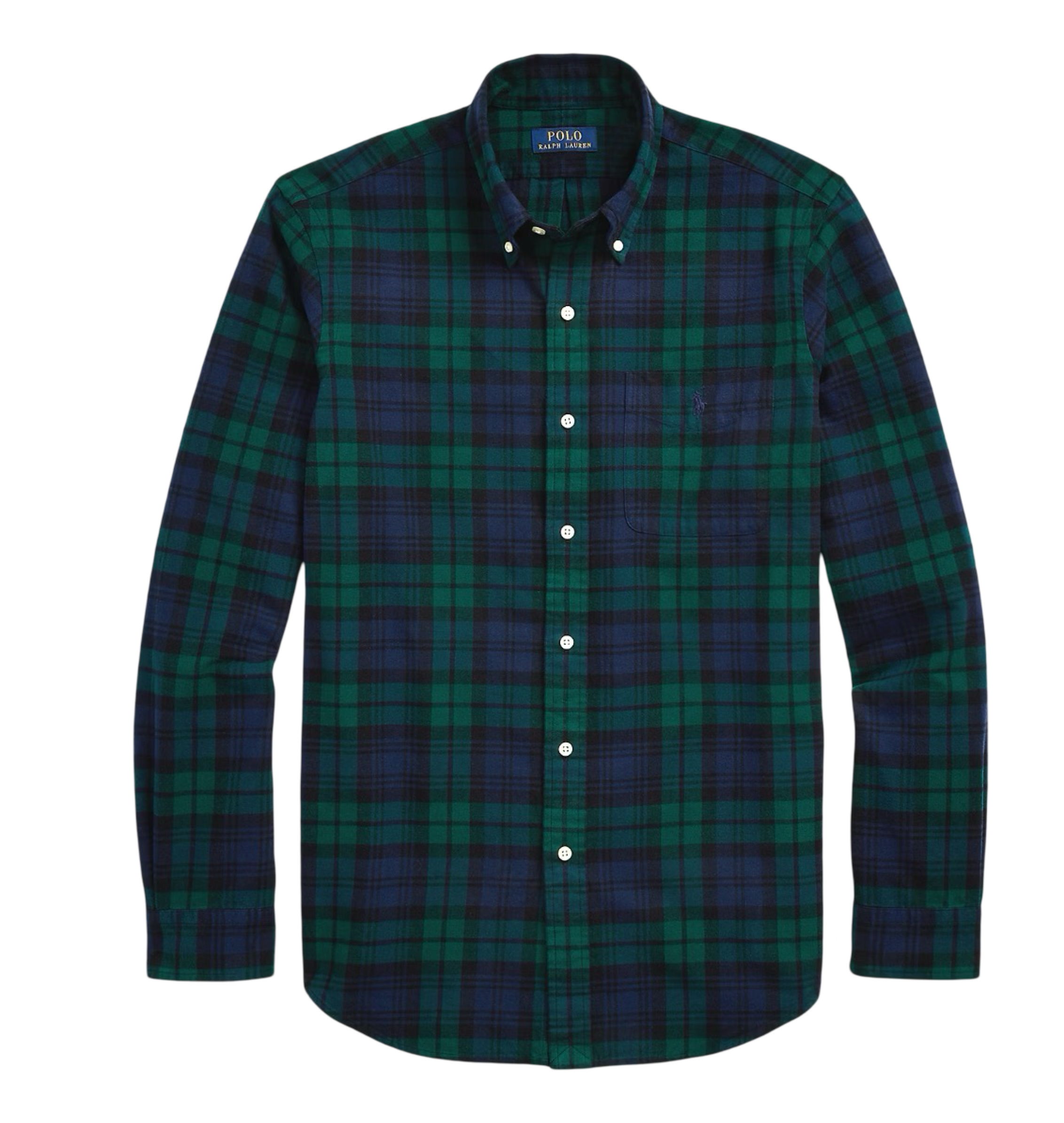 Classic Fit Plaid Brushed Oxford Shirt