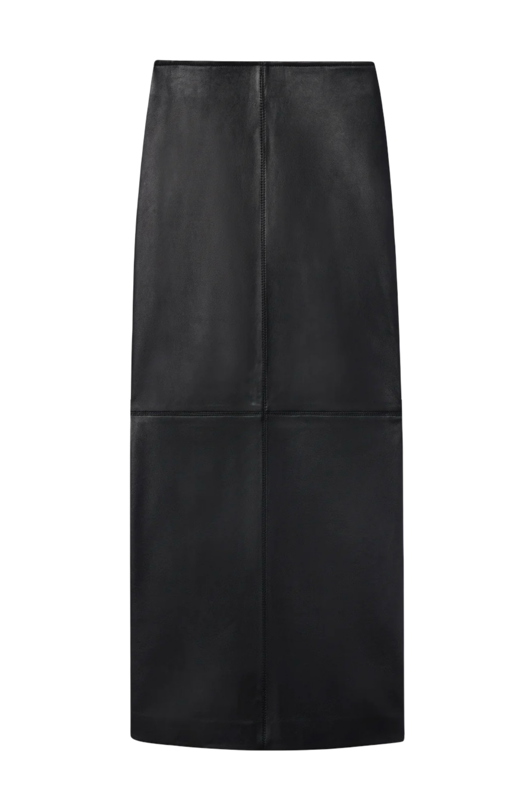 Marta Leather Midi Skirt