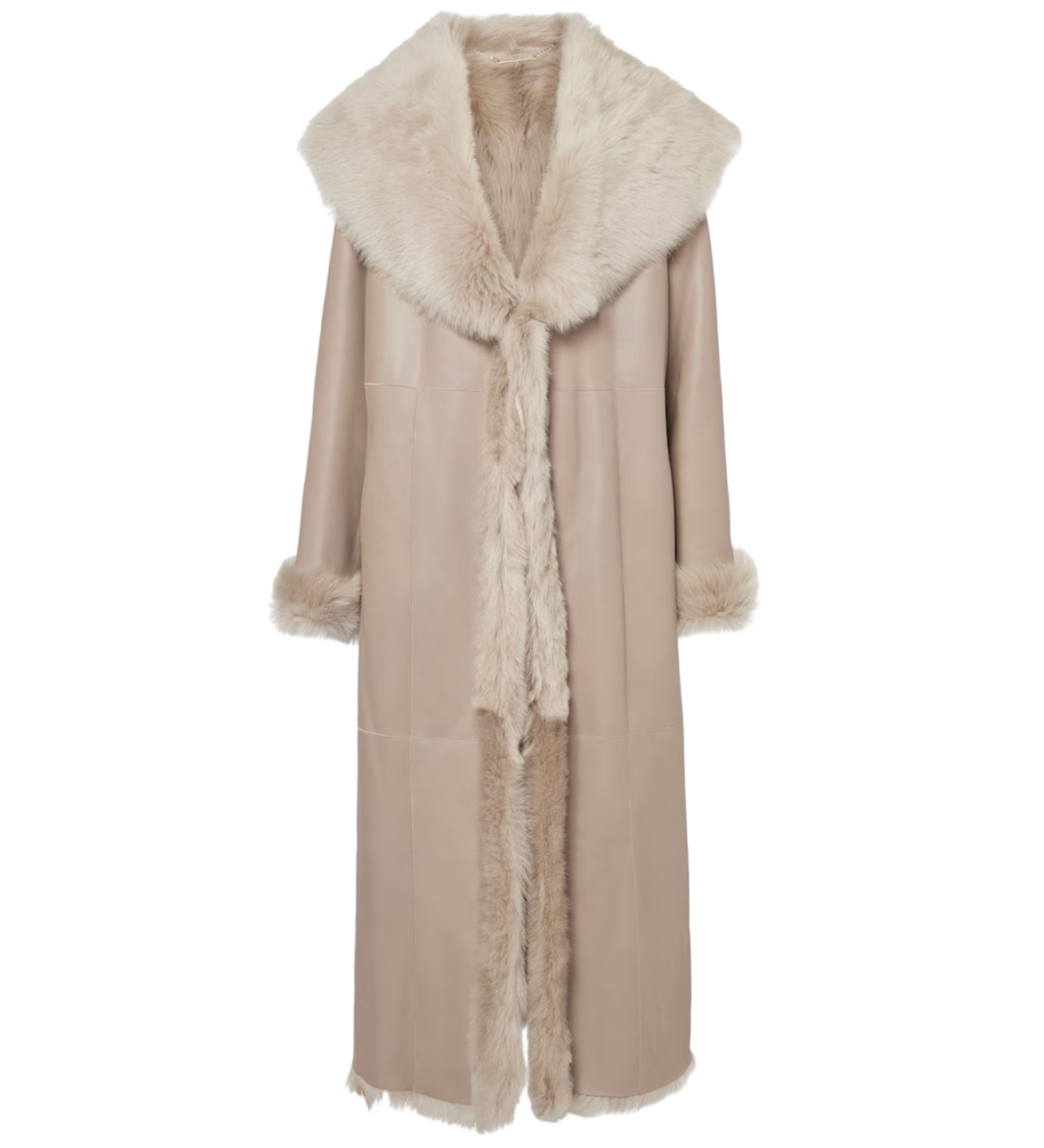 Marlene Shearling-Lined Suede Coat