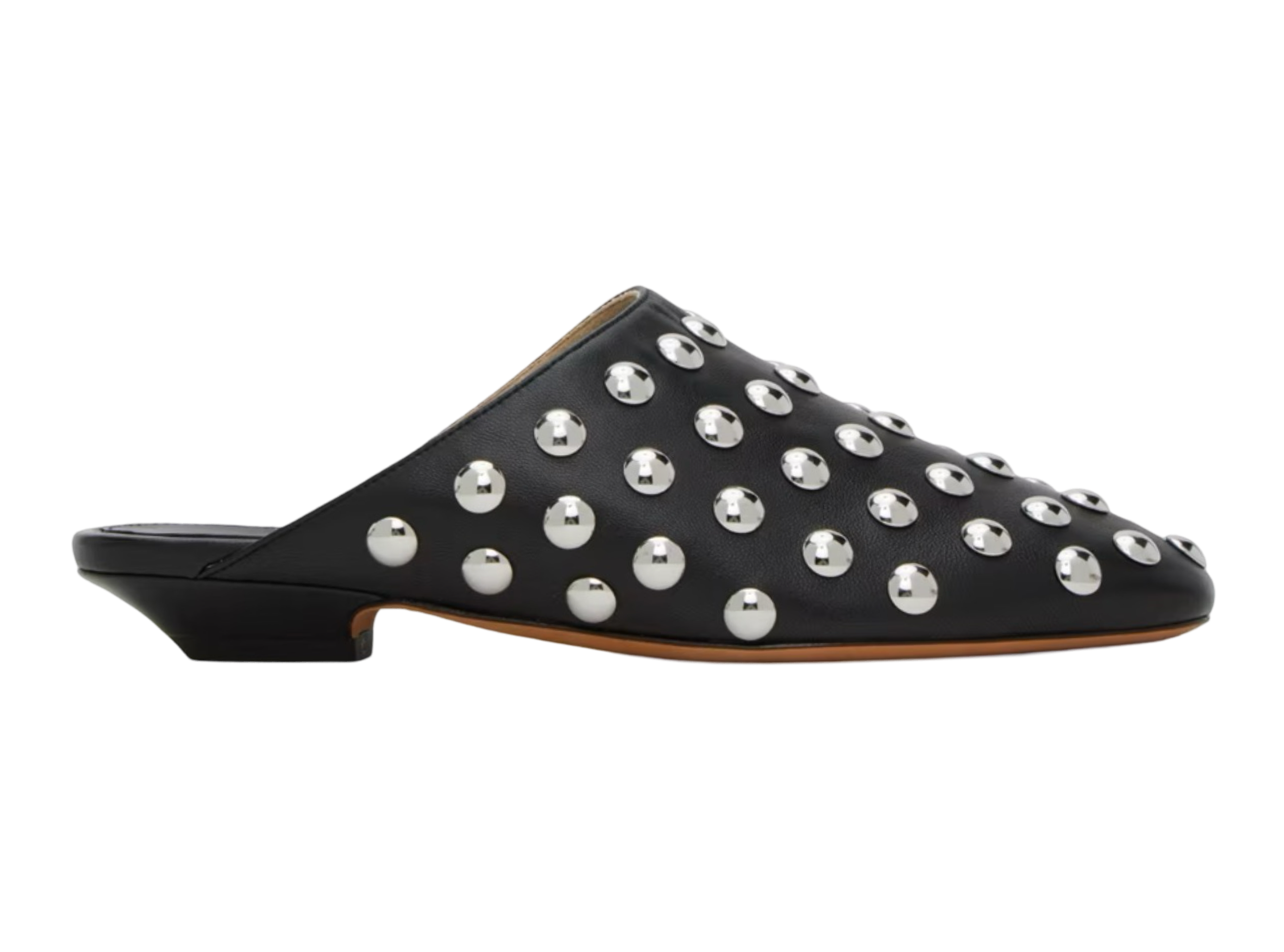 Black Studded Slippers