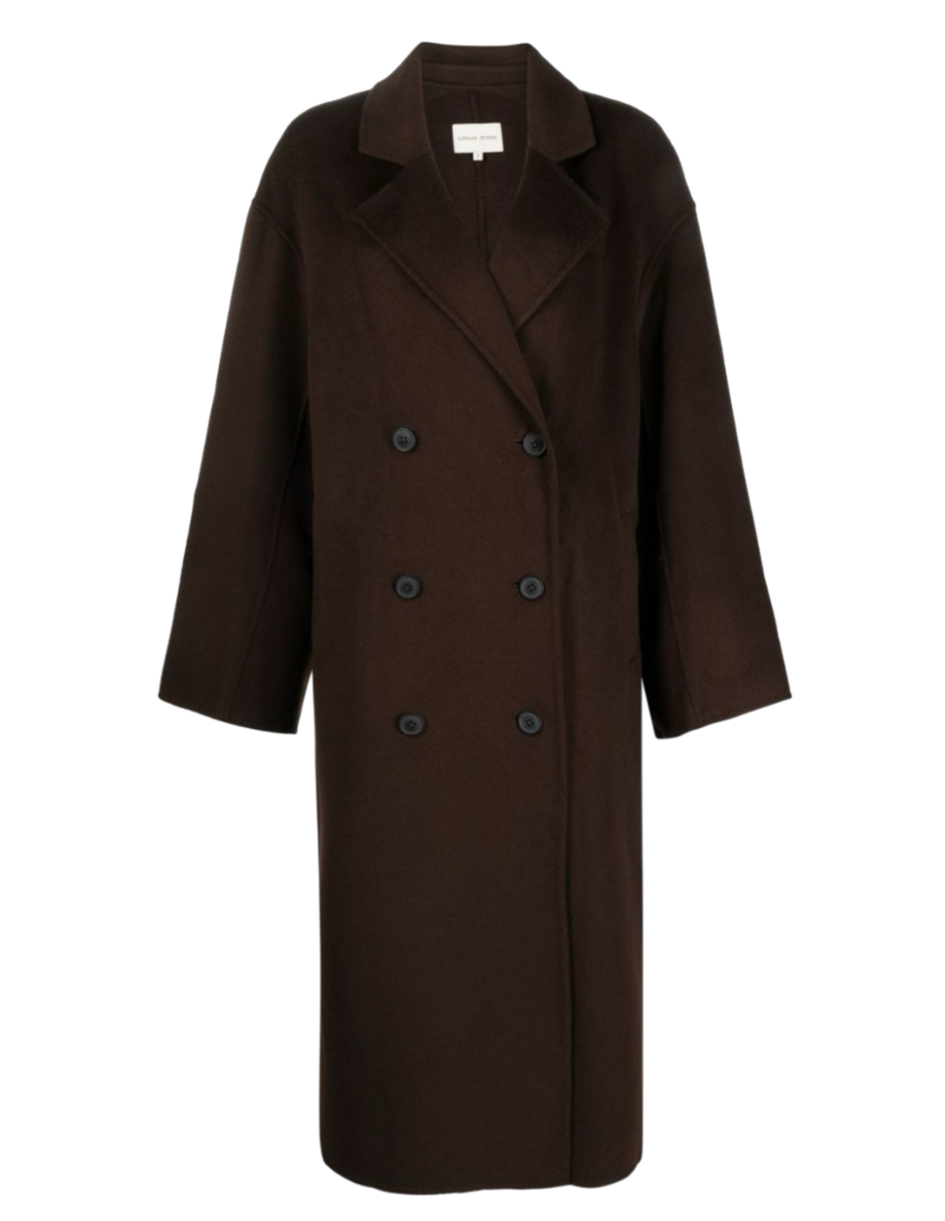 Notched-Lapel Double-Breasted Coat