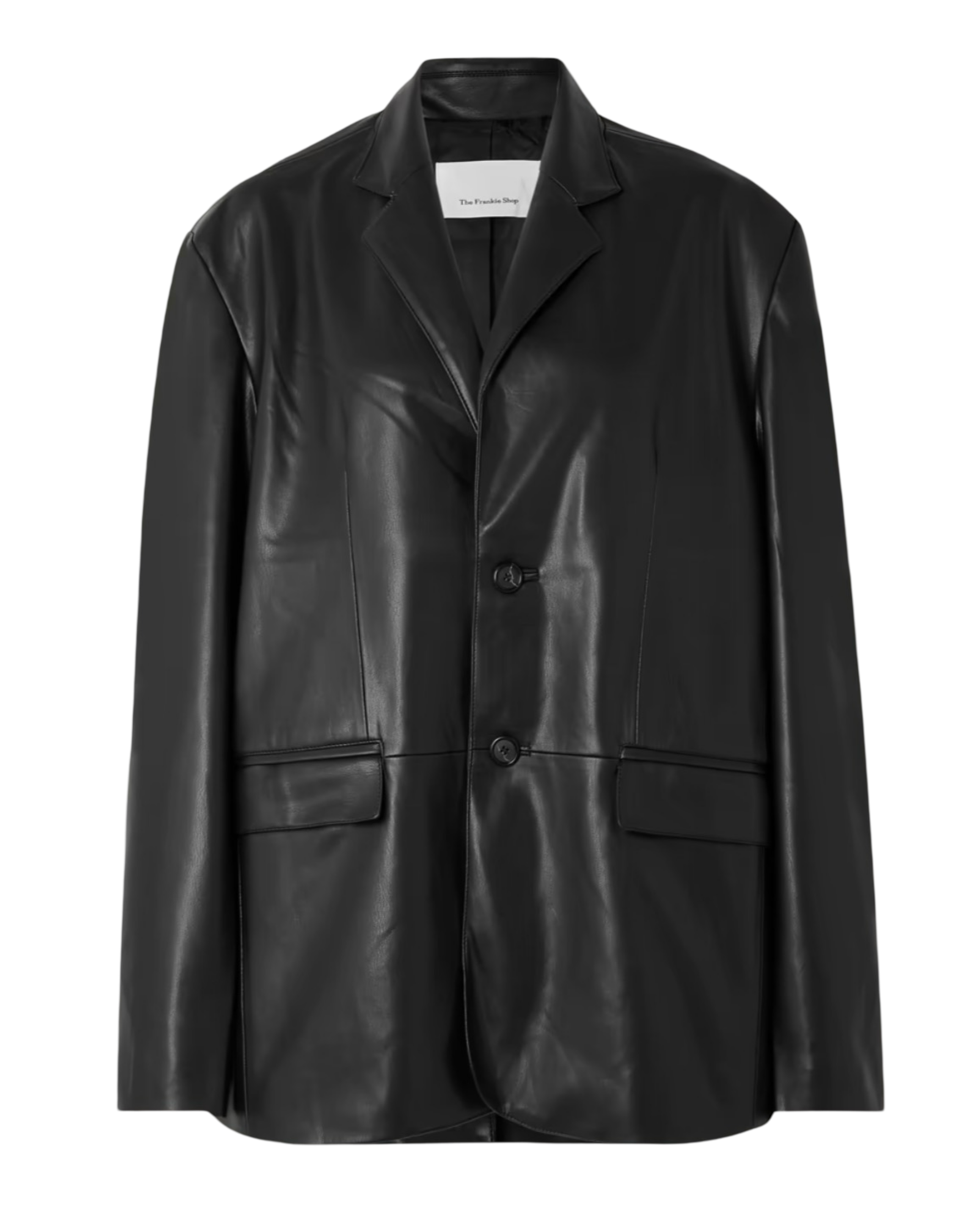 Olympia Faux Leather Blazer