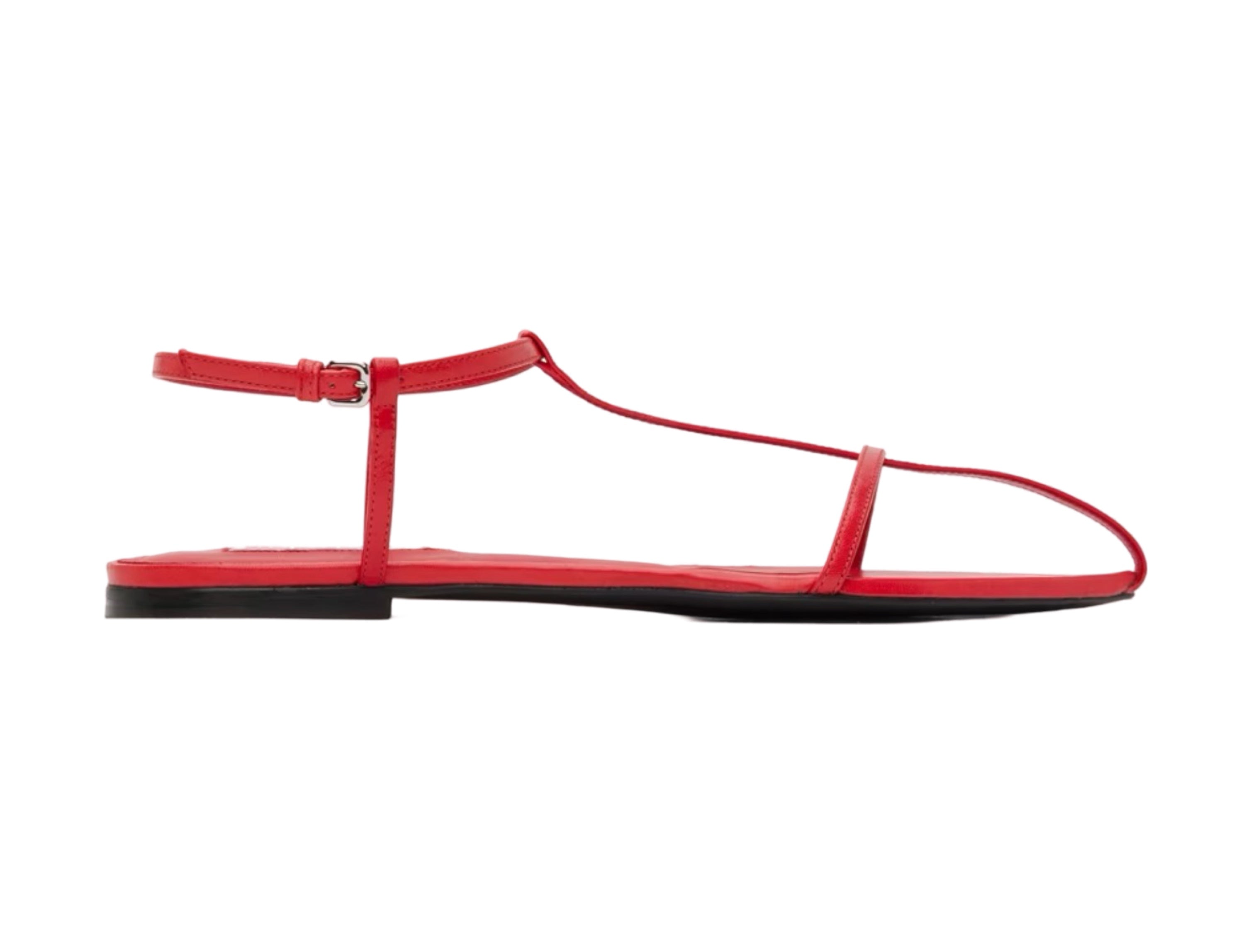 Red Flat Sandals