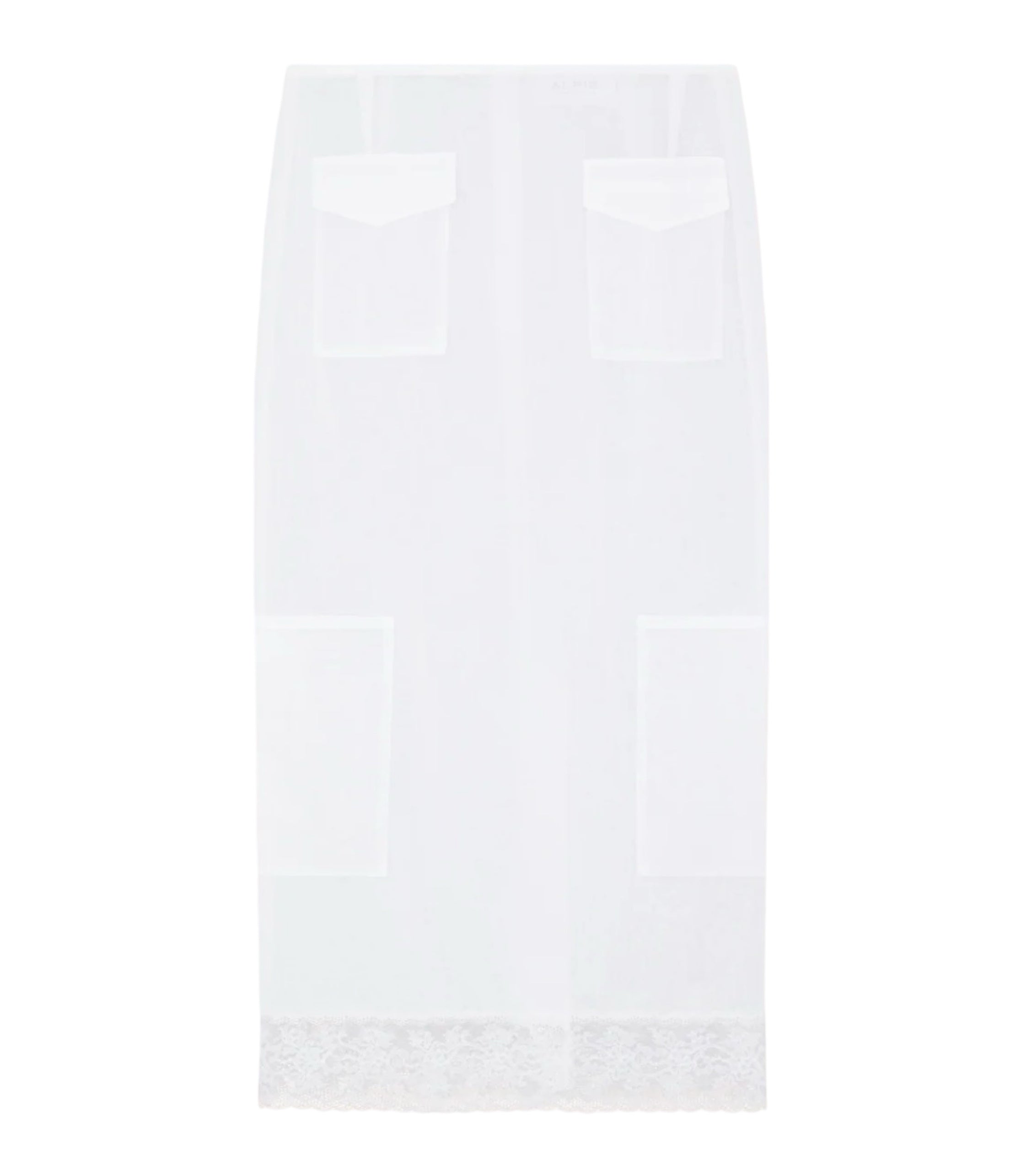 The Valletta Skirt in White Lace Trim