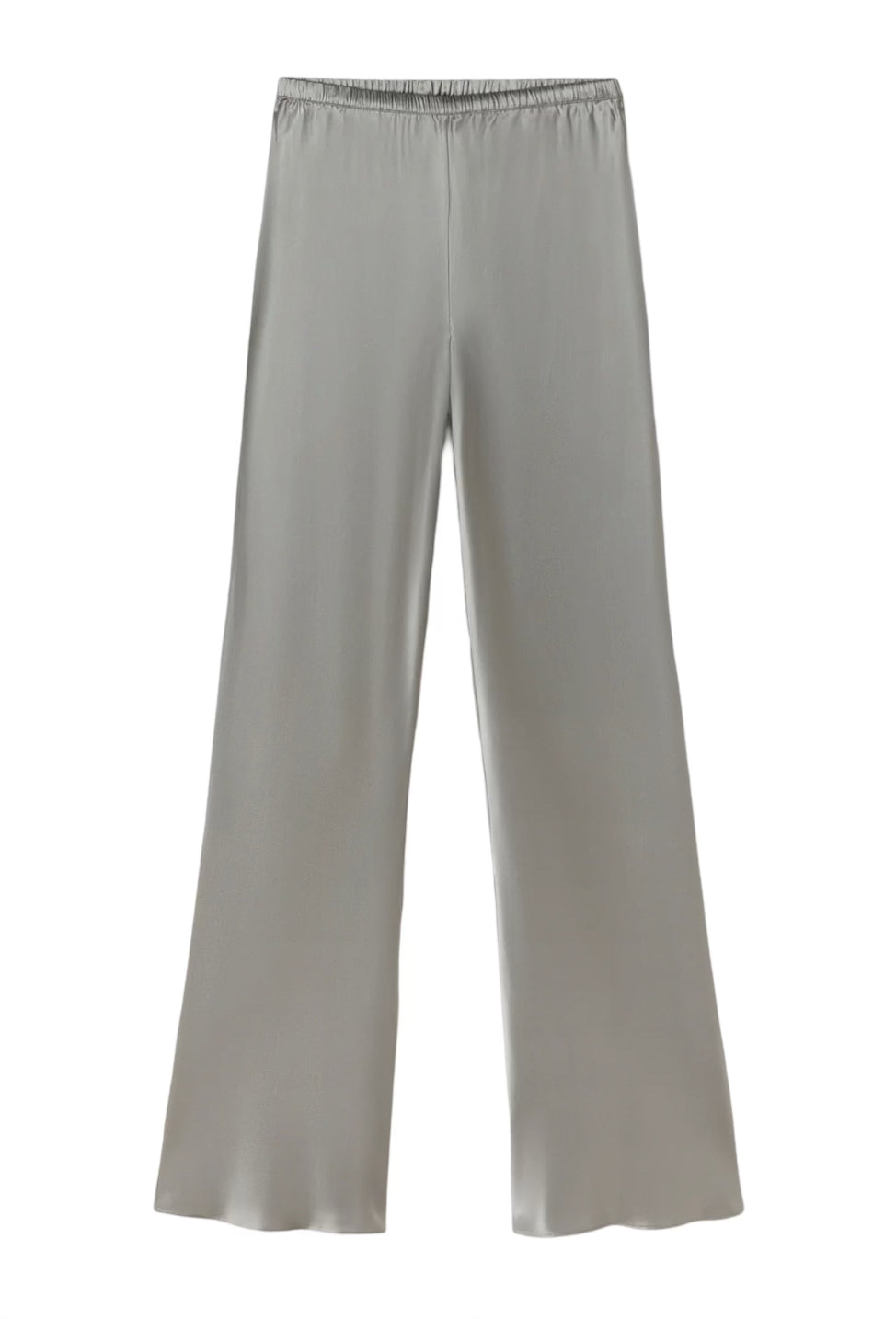 Gray Bias-Cut Lounge Pants