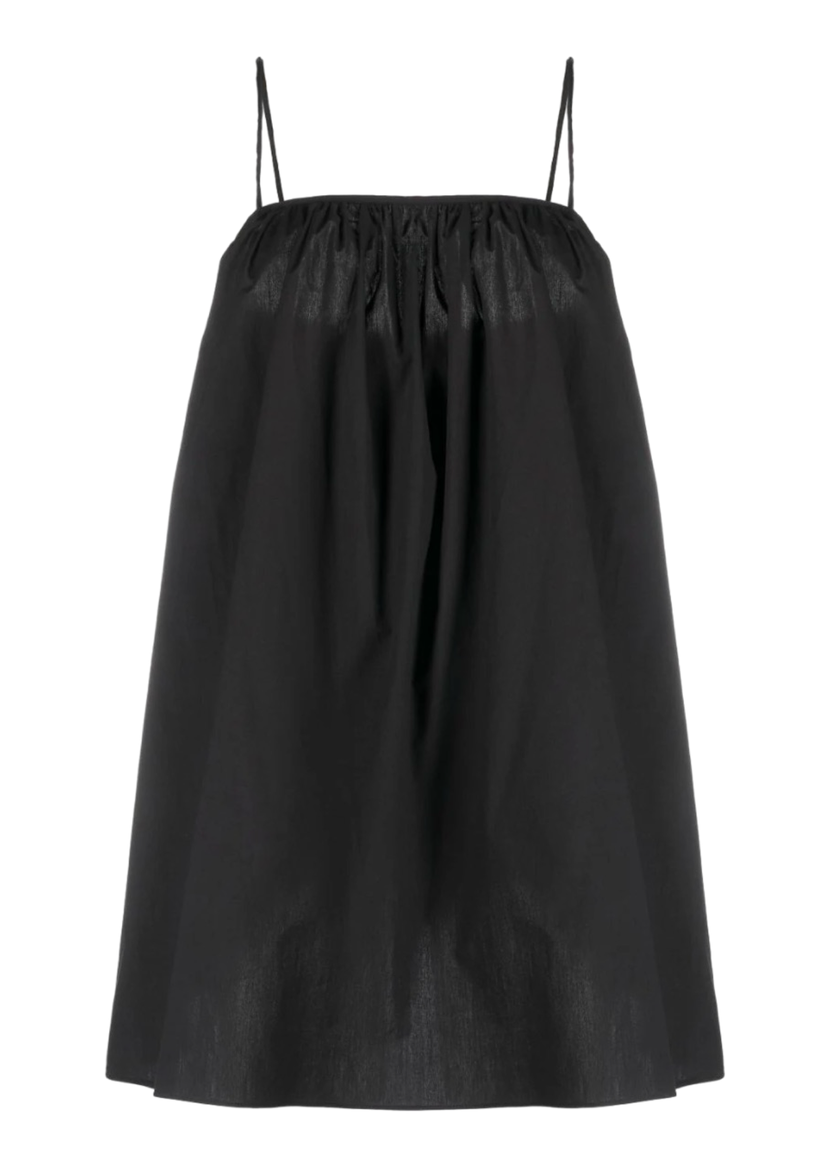 Black Square Neck Minidress