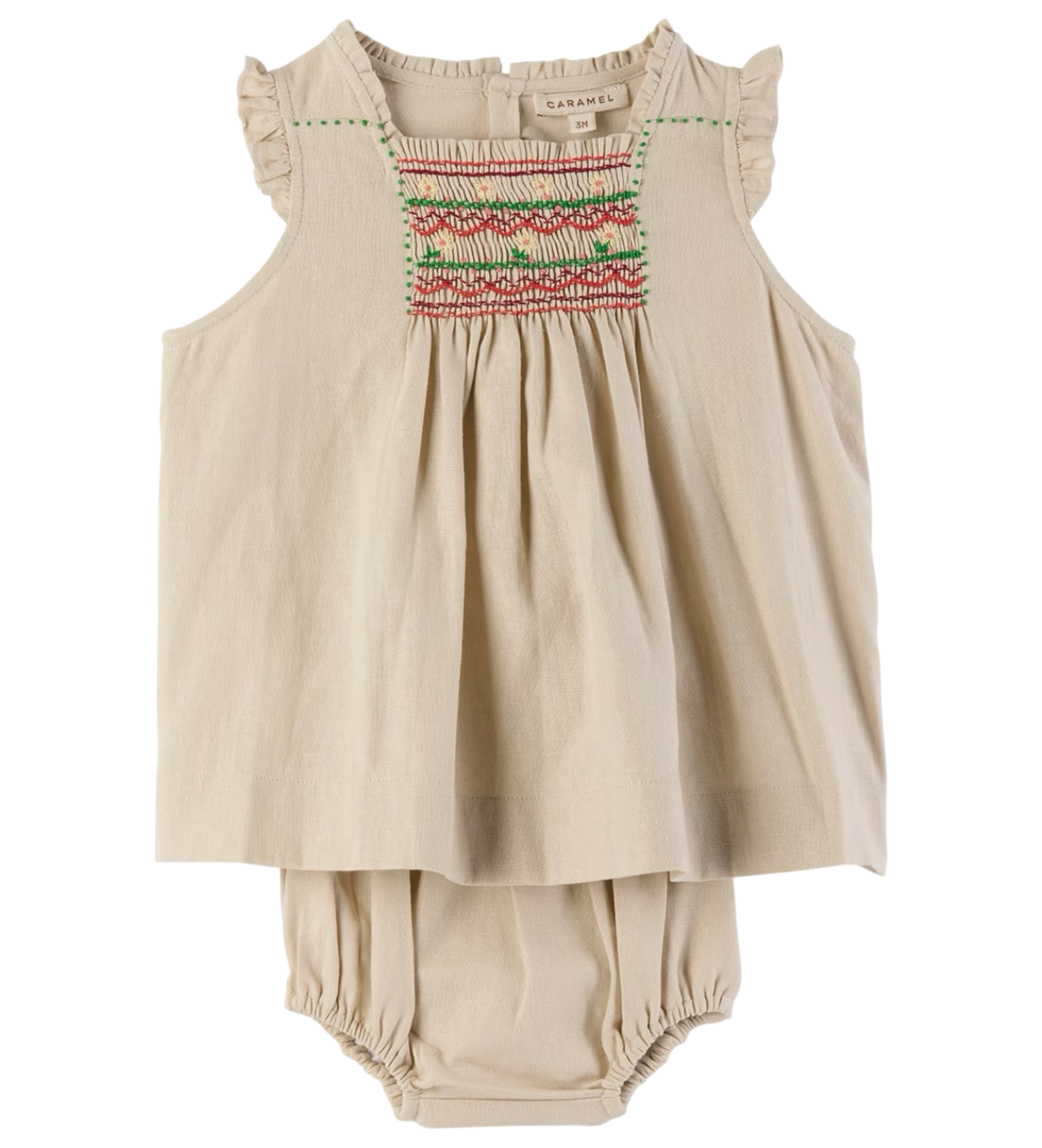 Baby Beige Moringa Dress & Bloomers