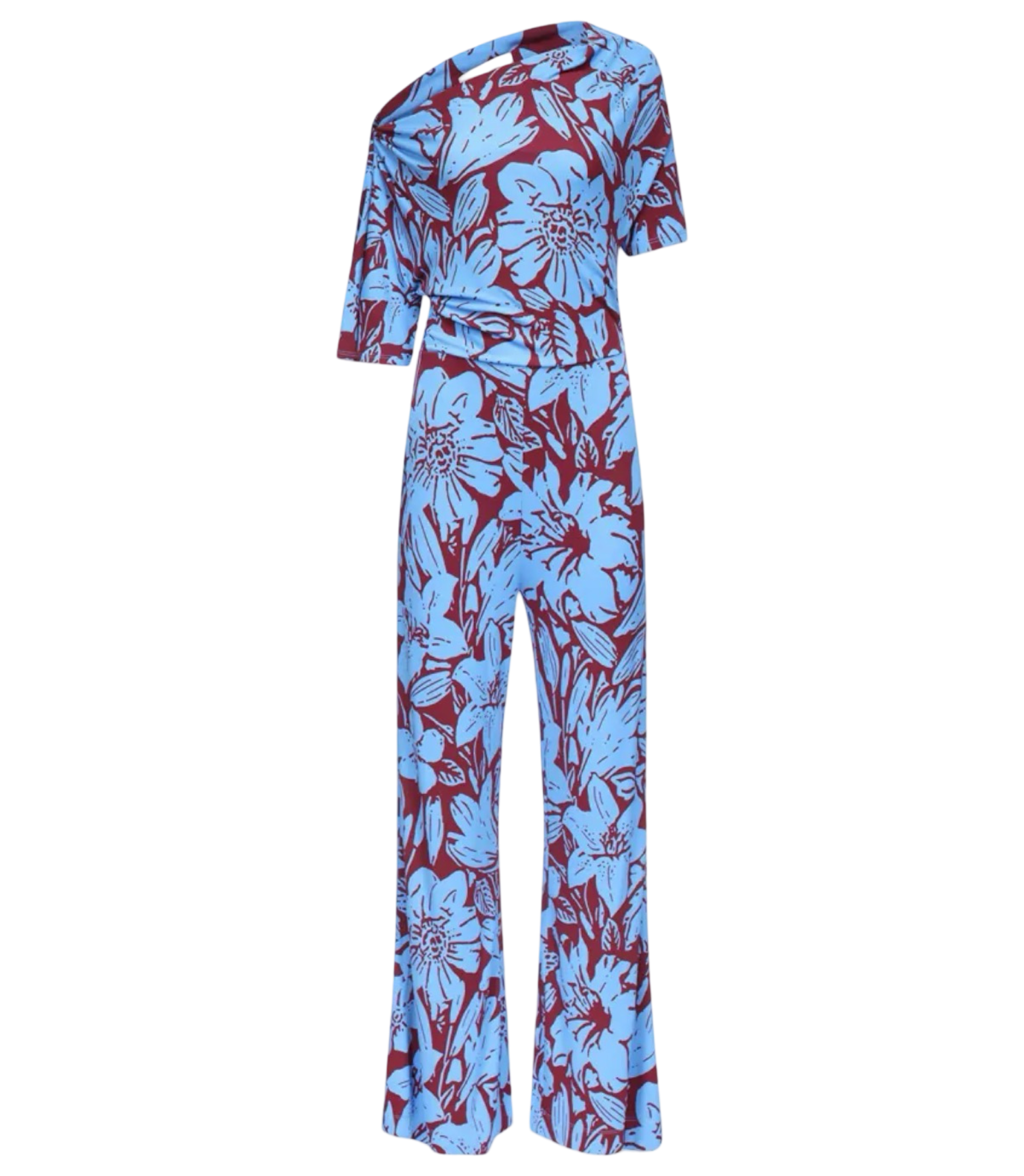 Wittrock One-Shoulder Jersey Jumpsuit