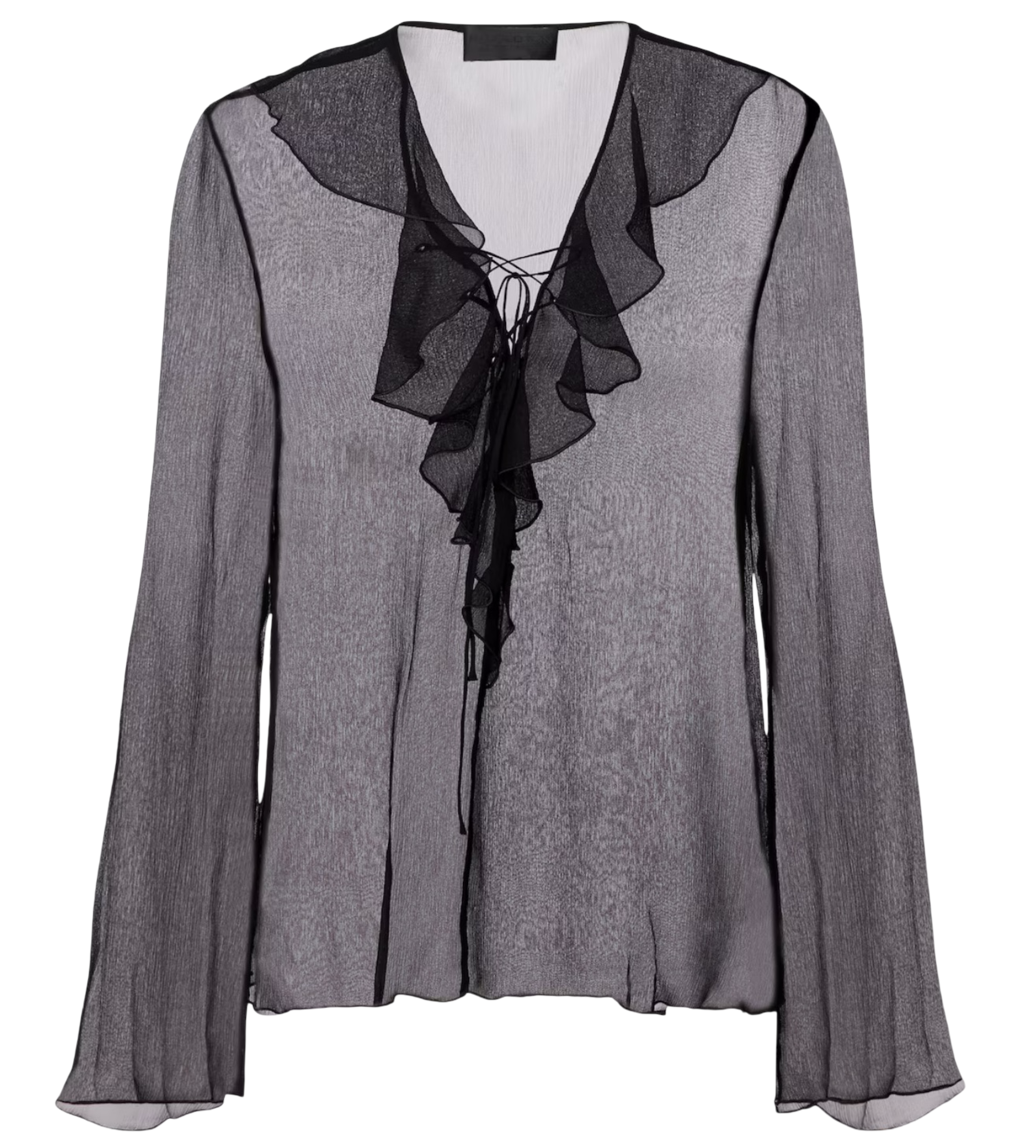 Gisella ruffled silk chiffon blouse