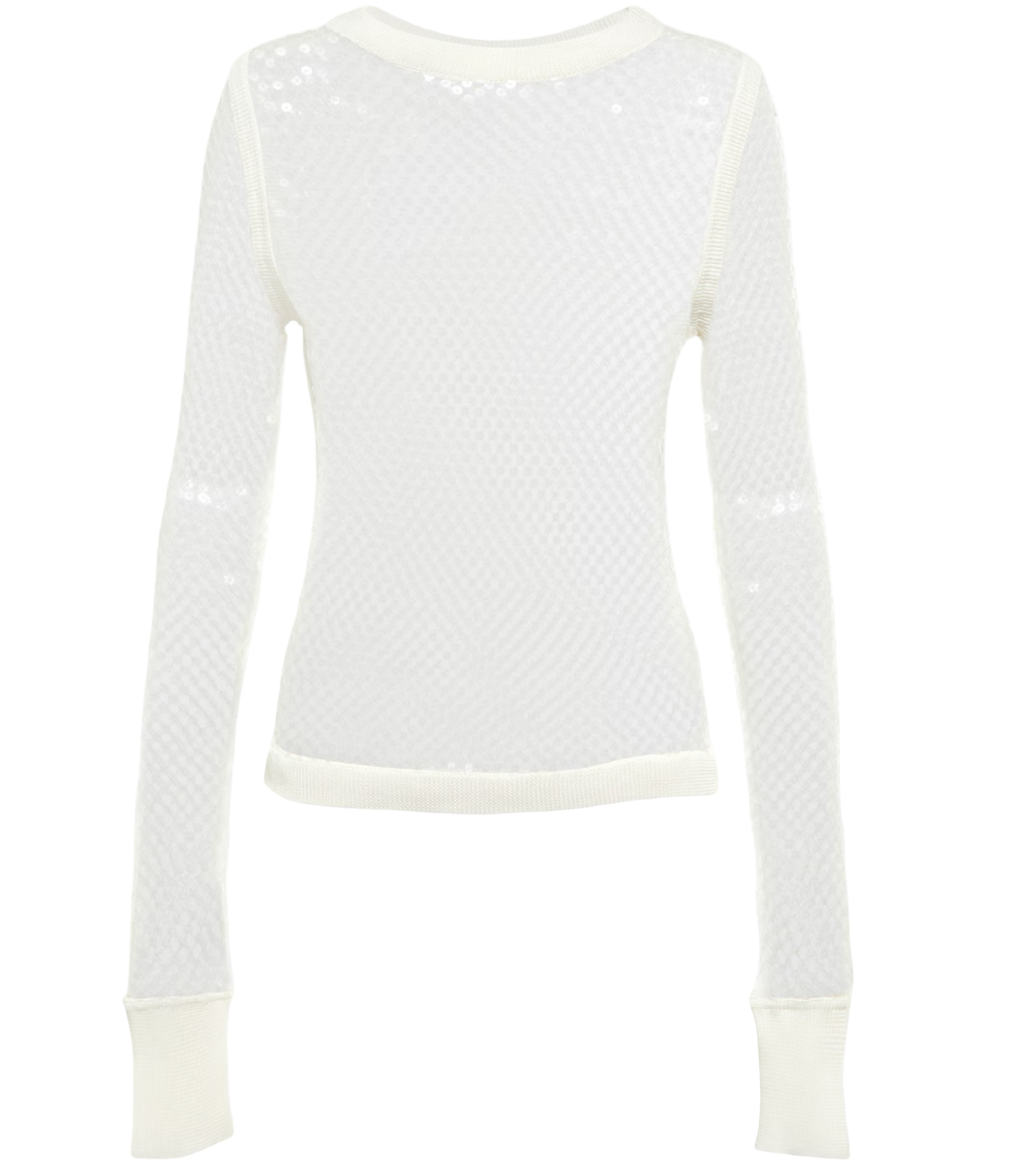 Sequined net top