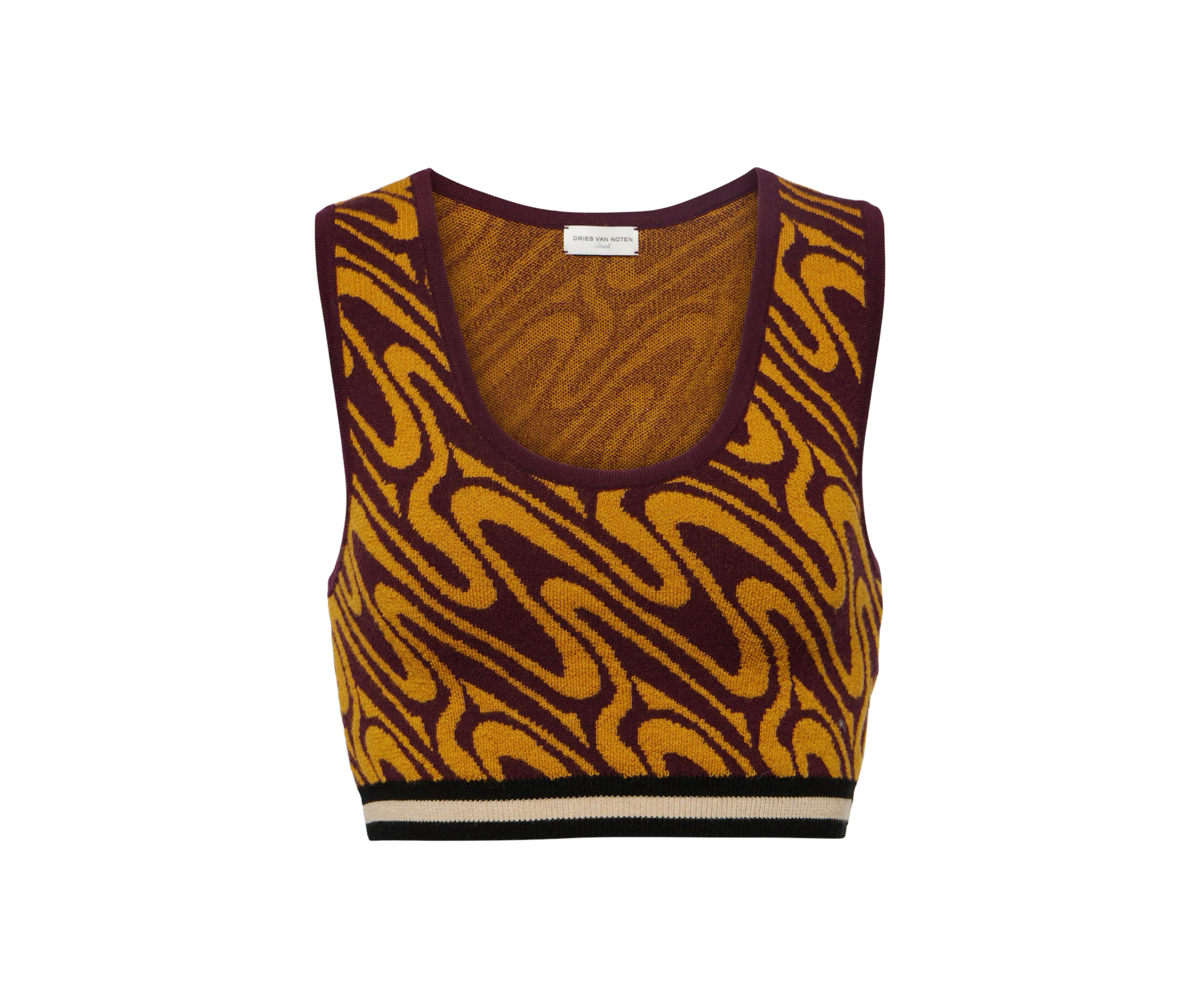 Jacquard Crop Top