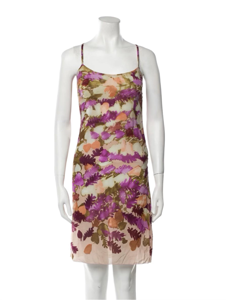 Silk Knee-Length Dress