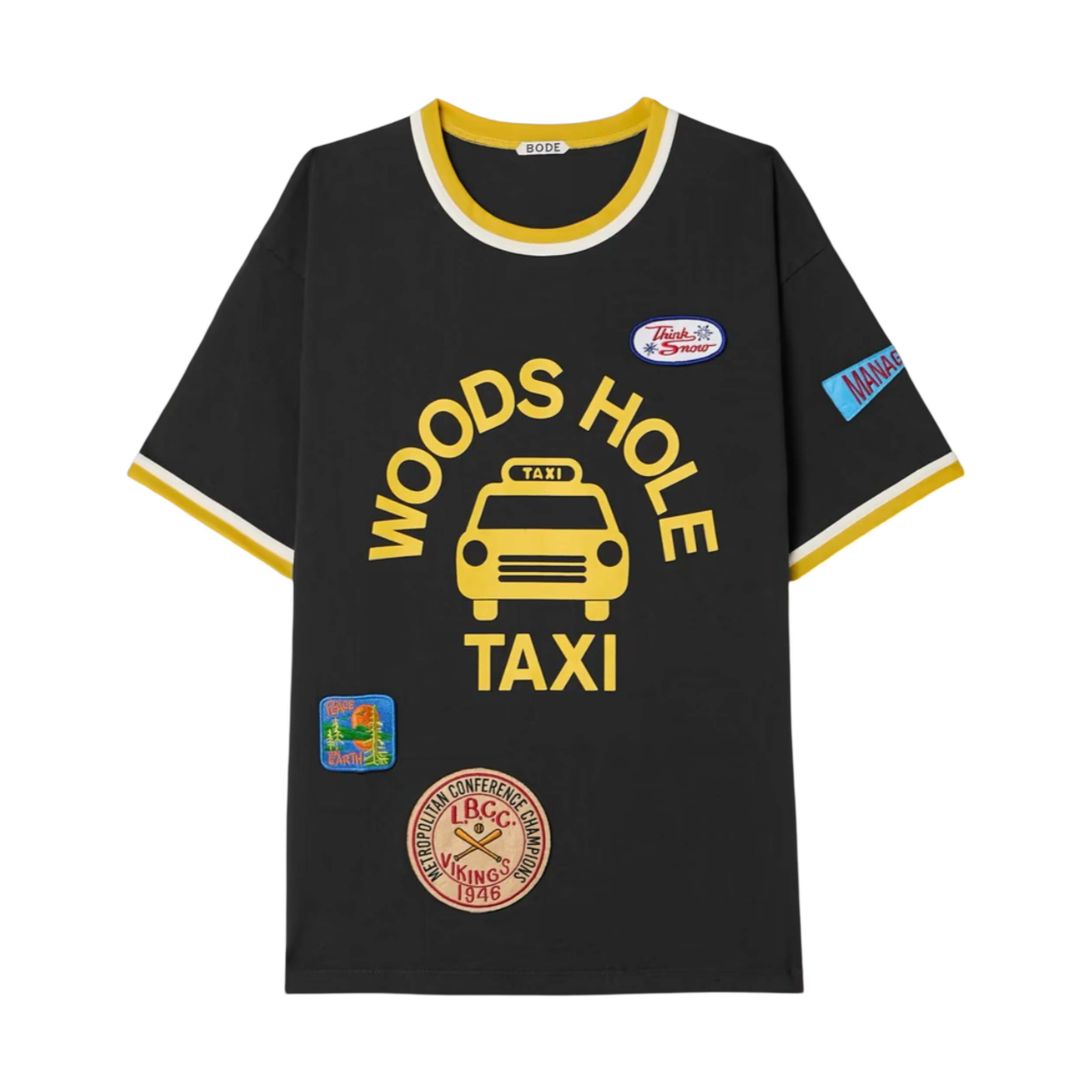 Discount Taxi Appliquéd Cotton-jersey T-shirt
